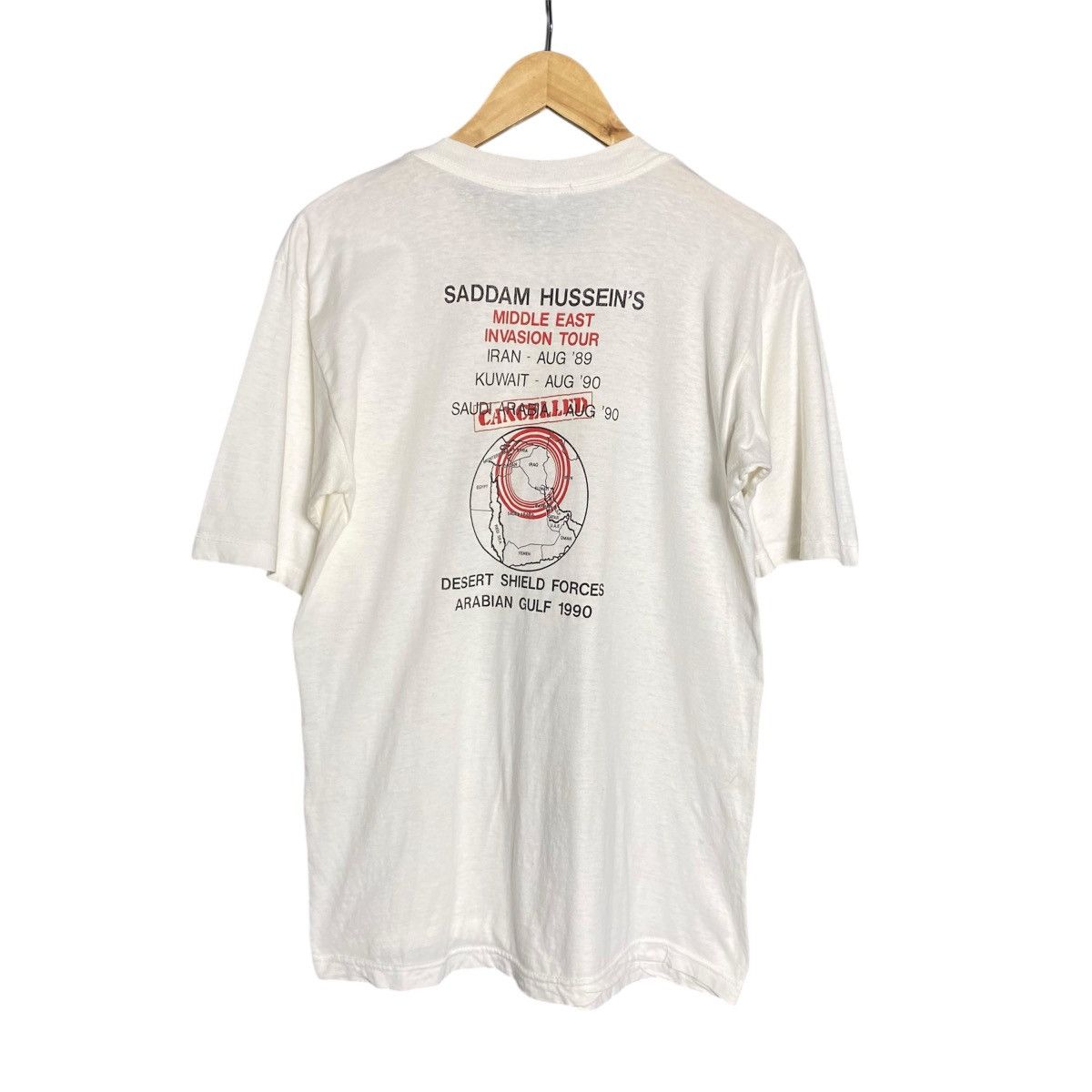 Vintage Vintage 1990s Saddam Hussein Parody Ghost Buster Movie Tee Size US M / EU 48-50 / 2 - 2 Thumbnail