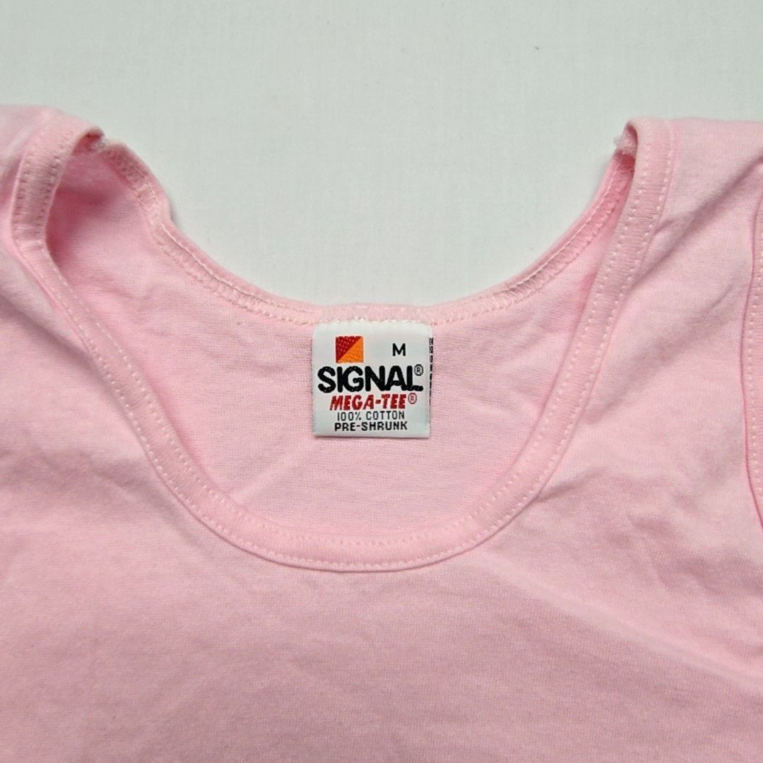 Vintage Vintage Pink Blank Tank Top Womens M Pre-Shrunk Tank 90s Size M / US 6-8 / IT 42-44 - 4 Thumbnail