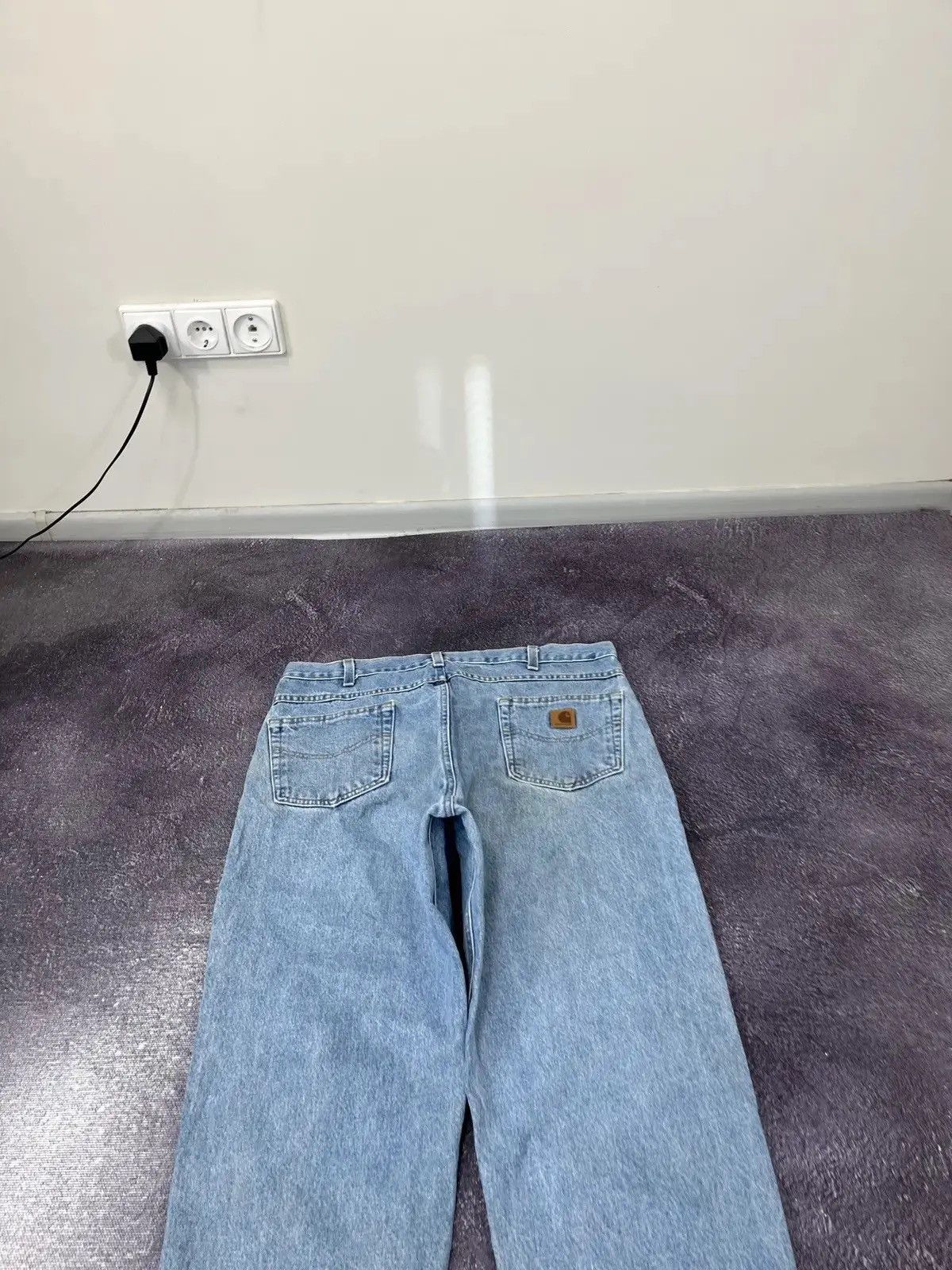 Carhartt Vintage 90s Carhartt Blue Work American Hype Denim Jeans Size US 38 / EU 54 - 4 Thumbnail