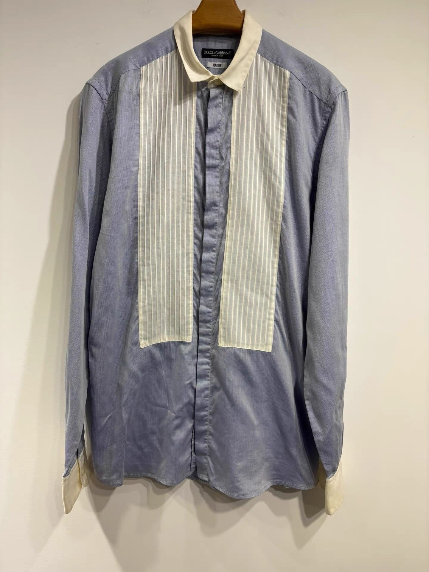 Dolce & Gabbana Dolce&Gabbana Men's Long Sleeve Shirt K29 Size US XXS / EU 40 - 1 Thumbnail