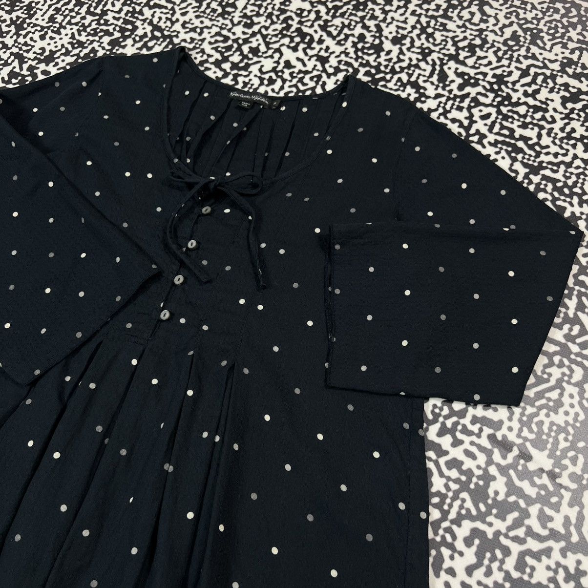 Gudrun Sjoden Vintage Y2K Gundrun Sjoden Polka Dot Retro Flared Mini Dress Size S / US 4 / IT 40 - 11 Thumbnail