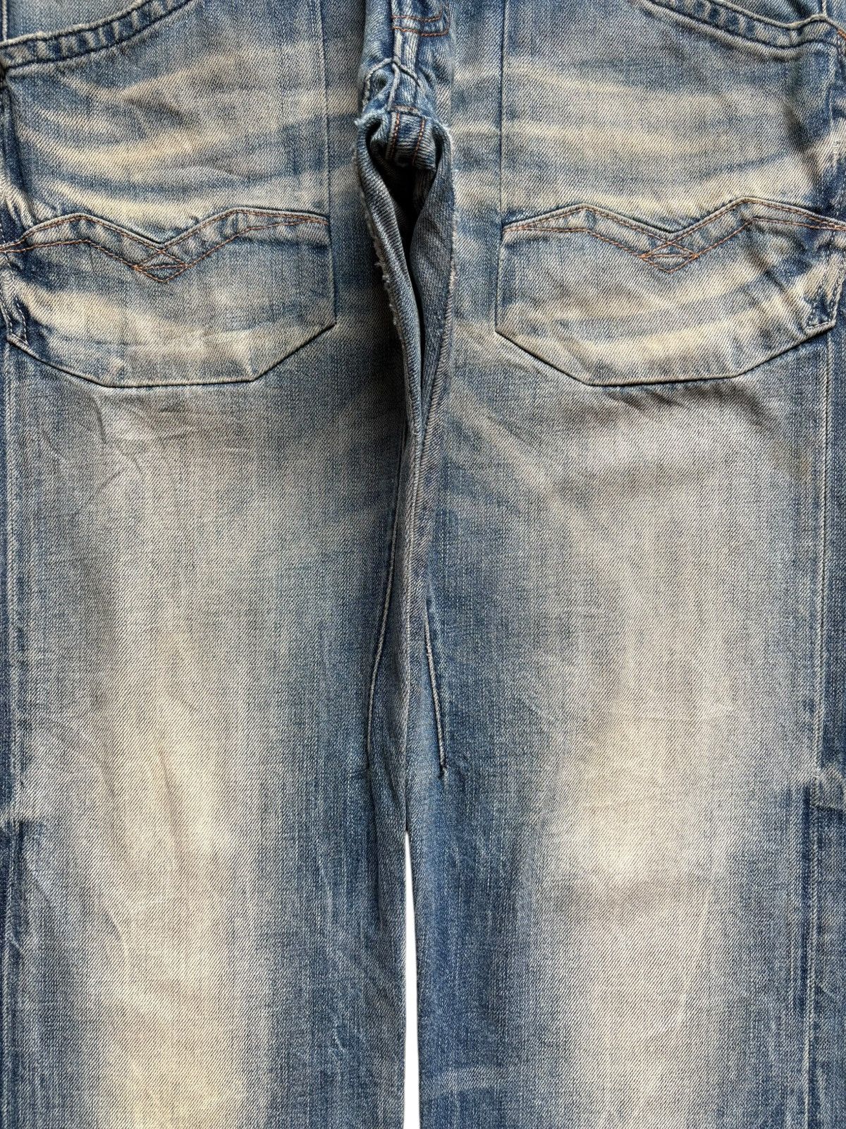 Replay Vintage Replay Skar Rusty Mud Wash Distressed Baggy Jeans Size US 32 / EU 48 - 5 Thumbnail