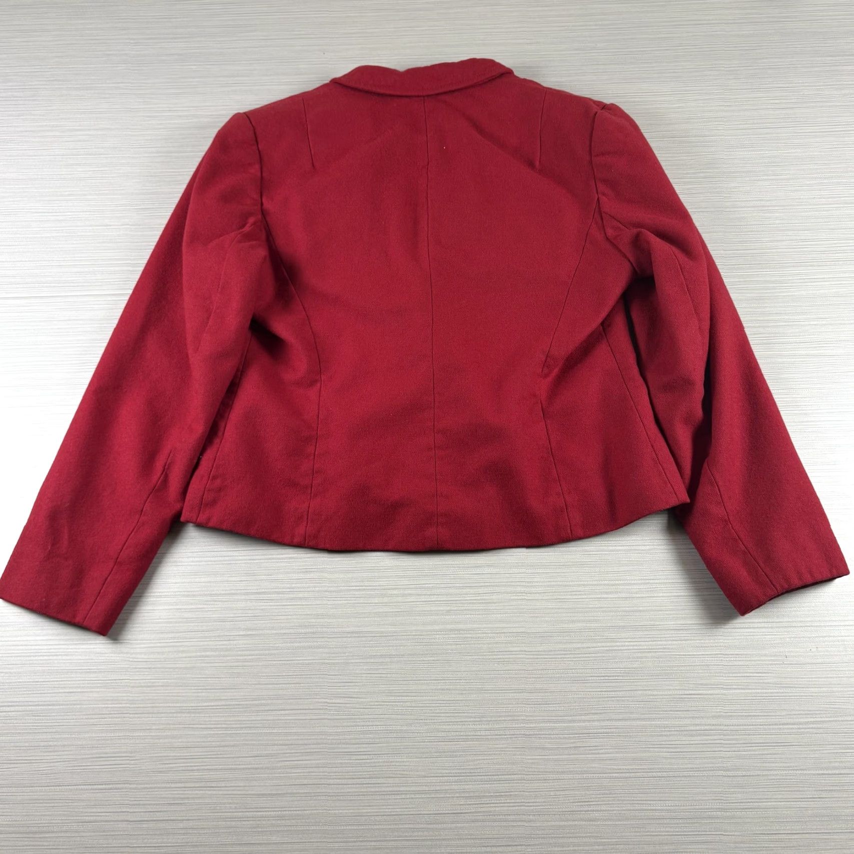 Pendleton VINTAGE Pendleton Blazer Womens Petite Red Wool Jacket Single Button Made USA 90s Size M / US 6-8 / IT 42-44 - 5 Thumbnail