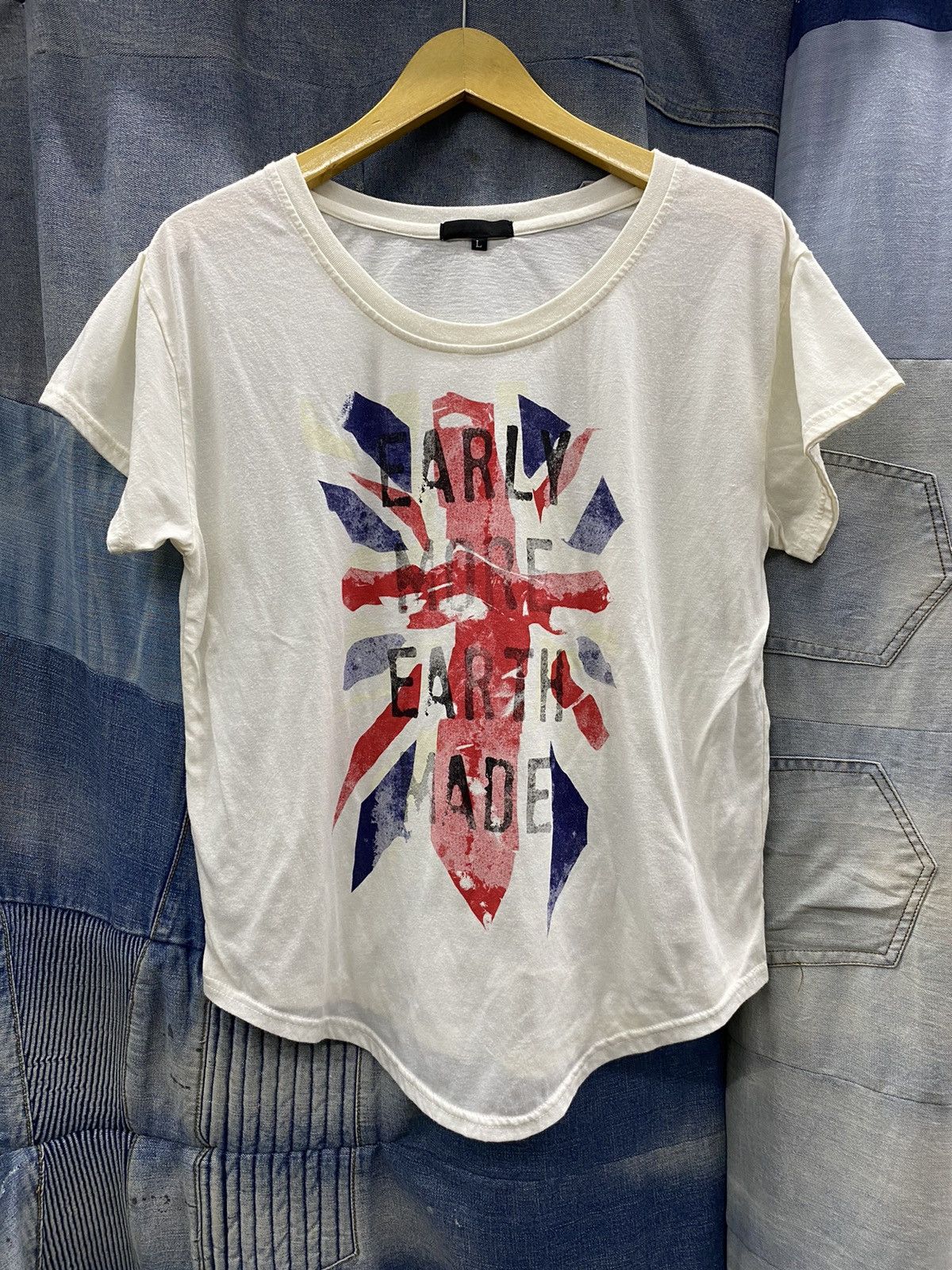 early more earth made england tshirt japanese brand