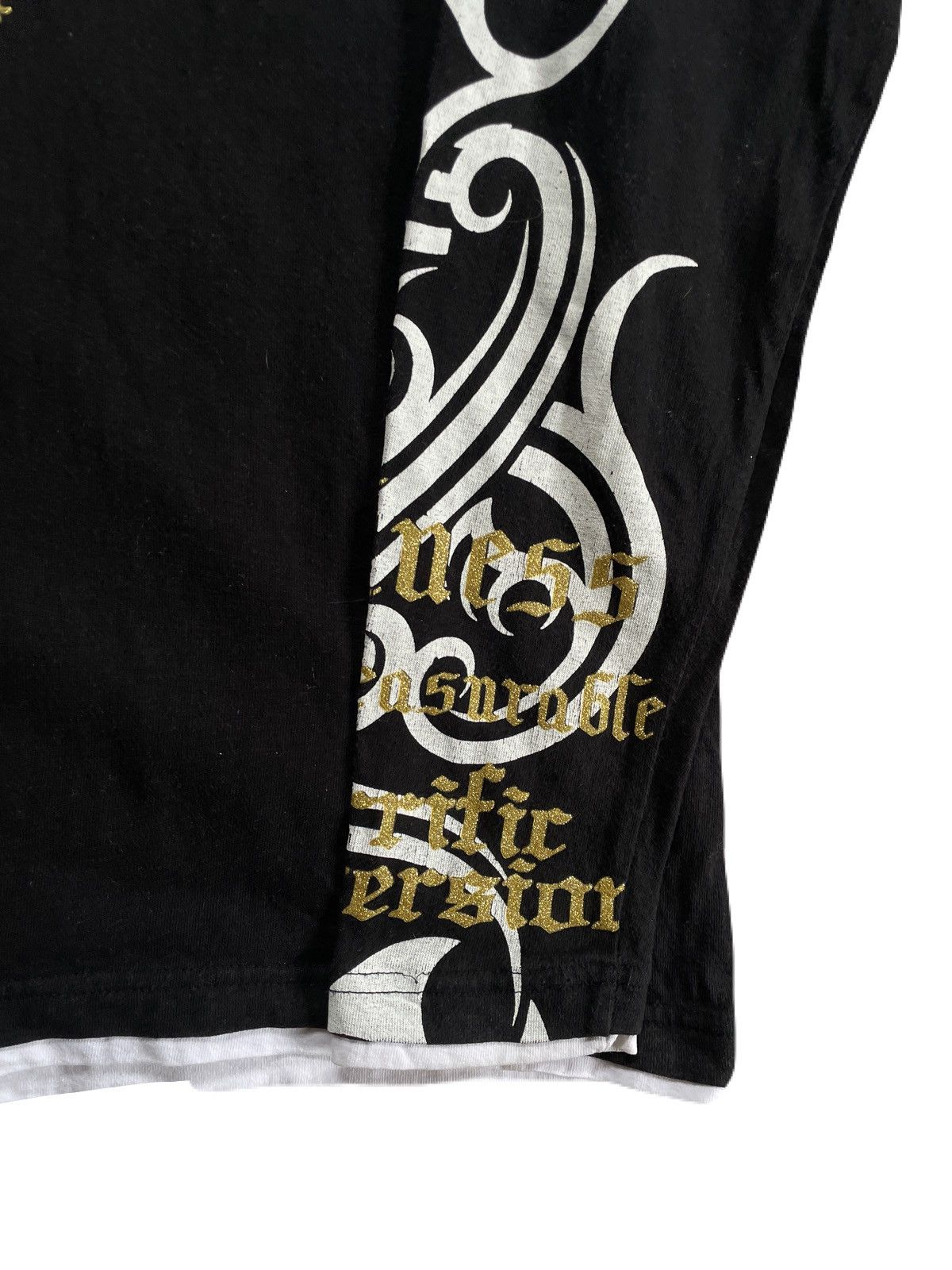 If Six Was Nine 2000s Japanese archive Glitter Poem Dragon Long Sleeve Tee Size US M / EU 48-50 / 2 - 6 Thumbnail