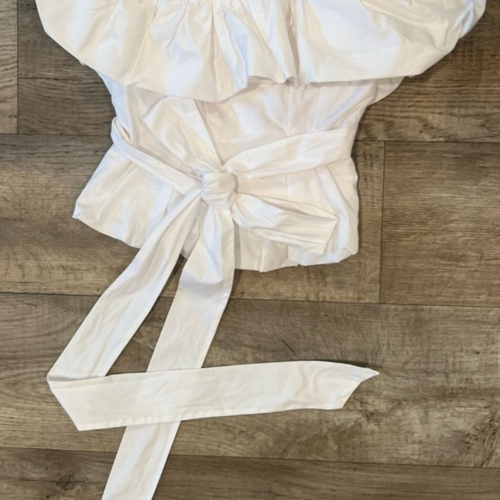 Zara ZARA White Strapless Puff Top NWT Size S / US 4 / IT 40 - 16 Thumbnail