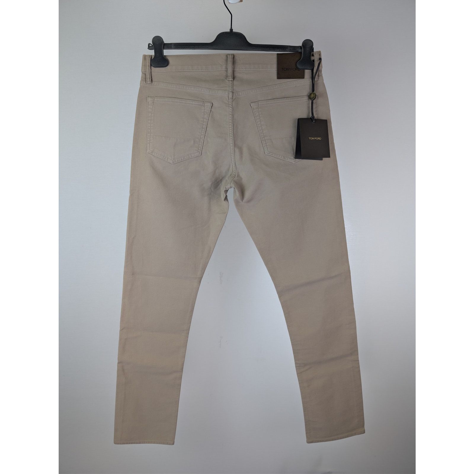 Tom Ford o1rshd1 Slim Fit Cotton Blend Denim Jeans in Light Yellow Size US 34 / EU 50 - 14 Thumbnail