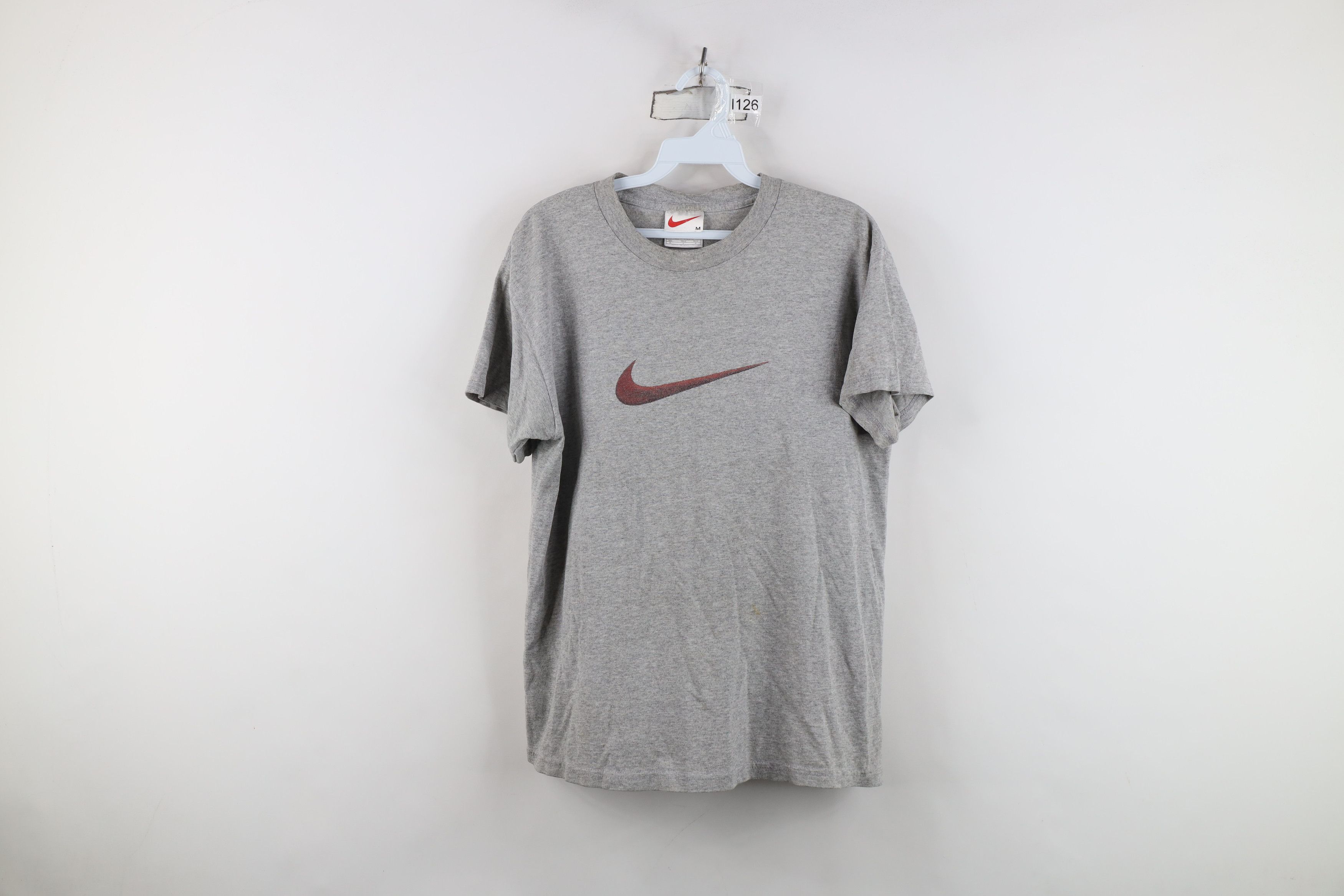 Nike Vintage 90s Nike Travis Scott Center Big Swoosh T-Shirt Size US M / EU 48-50 / 2 - 1 Thumbnail