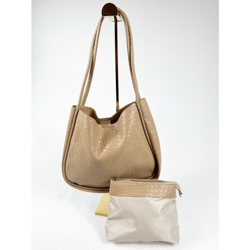 Unknown London Vintage-Style Tan Woven Shoulder Bag – New Without Tags Size ONE SIZE - 1 Thumbnail