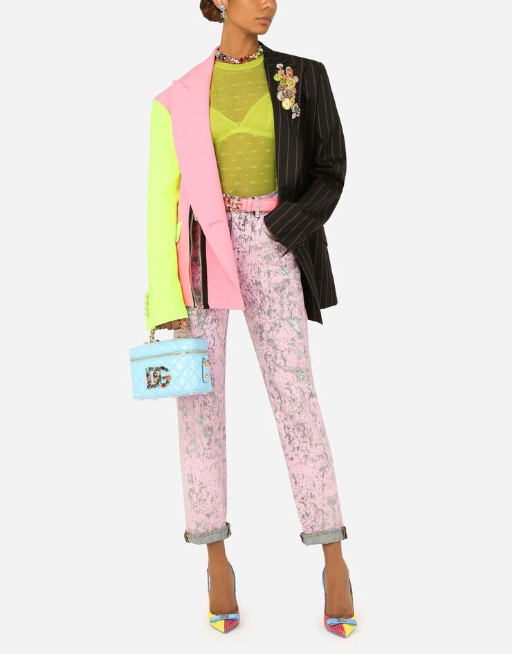 Dolce & Gabbana o1y0825 Blazer in Multicolor Size S / US 4 / IT 40 - 6 Thumbnail