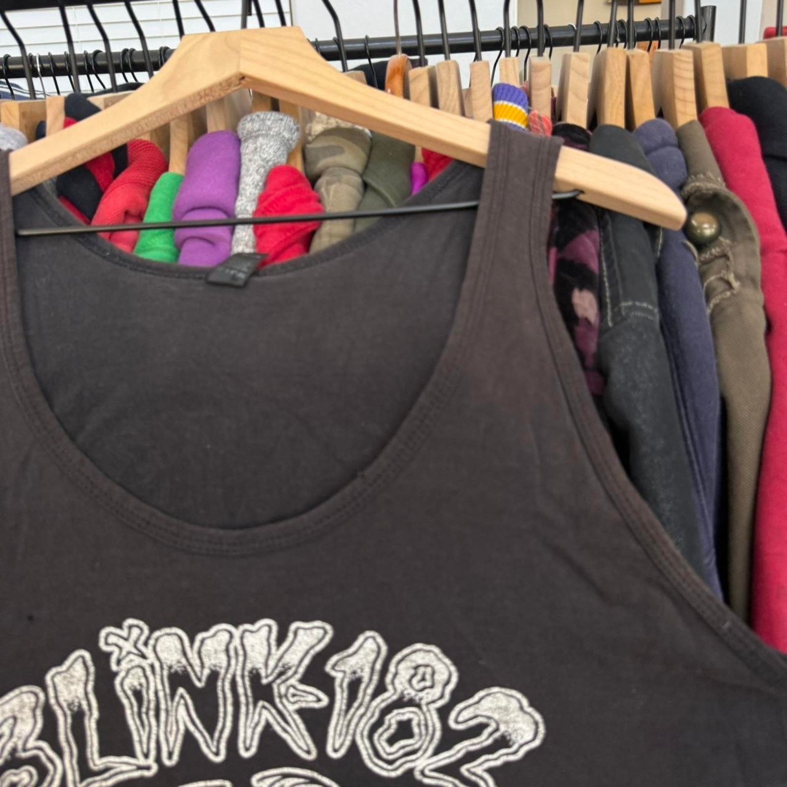 Other 2016 Blink 182 Tour Tank Top Super Faded Black Size US XL / EU 56 / 4 - 3 Thumbnail