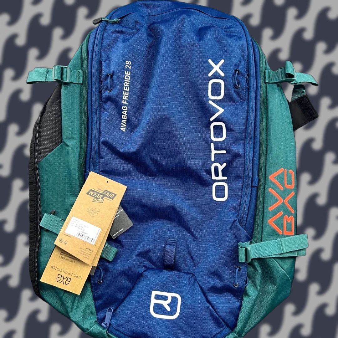 ORTOVOX ORTOVOX Avabag Litric Freeride 28 Zip On Attachment Avalanche Pack Ski Snowboard Backpack Blue Medium Unisex Adults Water Resistant Zip-Around 90s? Size ONE SIZE - 1 Thumbnail