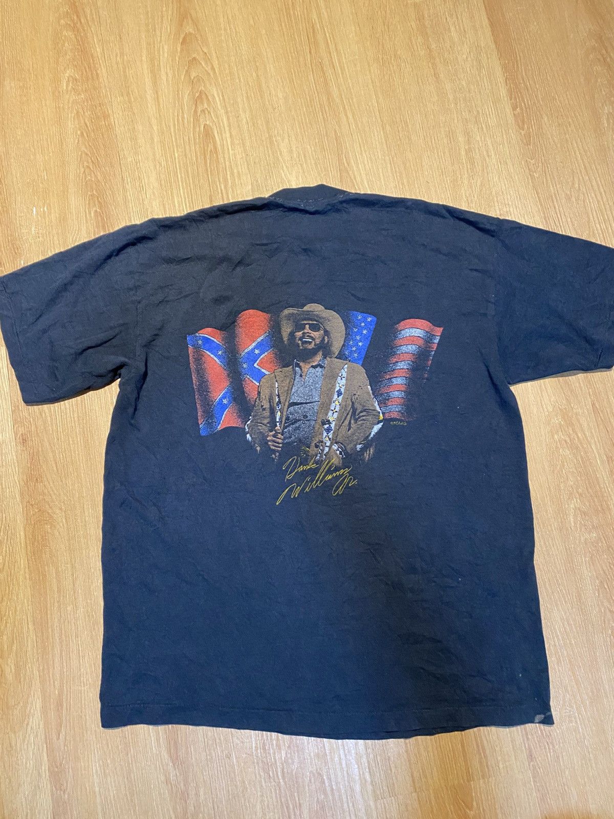 Band Tees Vintage singer 80s handlk williams jr Size US L / EU 52-54 / 3 - 1 Thumbnail
