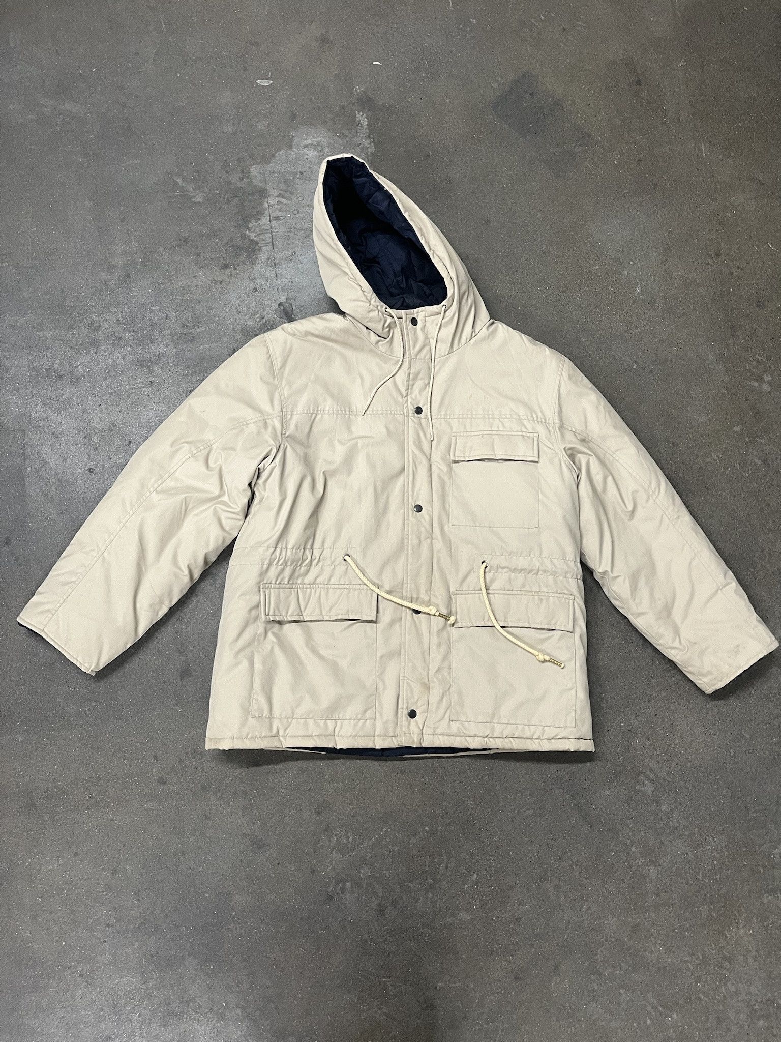 Carhartt × Vintage Vintage 1990s St Johns Bay Beige Puffer Parka Size XL Size US XL / EU 56 / 4 - 1 Thumbnail