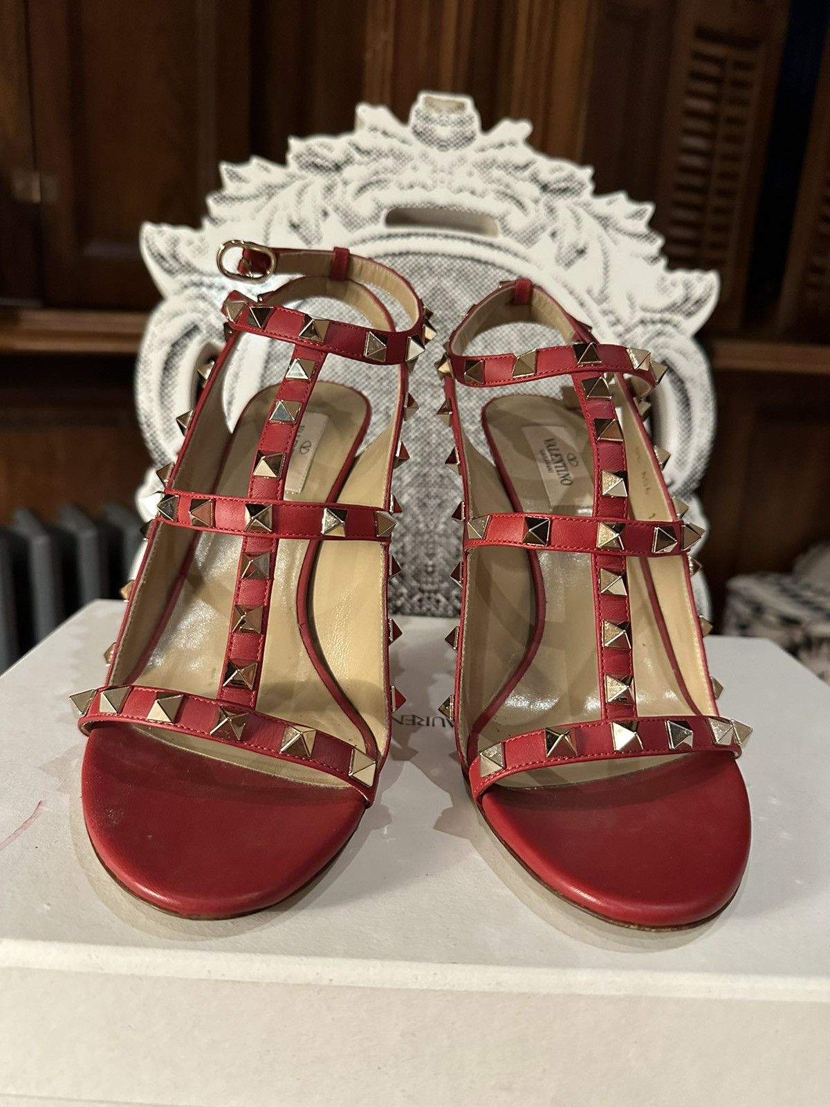 Valentino Valentino Rockstud Heels Size US 8 / IT 38 - 5 Thumbnail