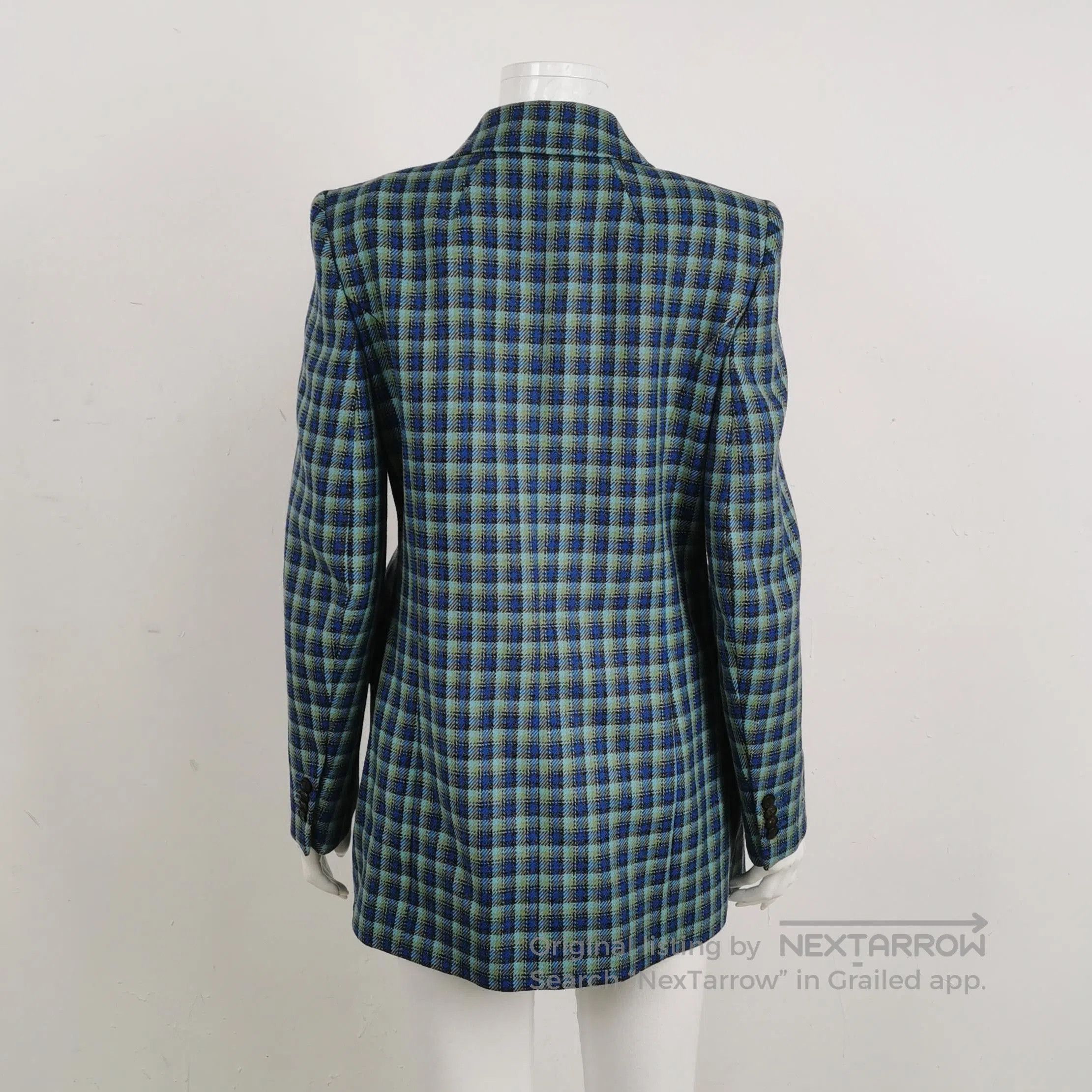 Balenciaga Balenciaga Wool Checkered Lapel Blazer S. Size S / US 4 / IT 40 - 1 Thumbnail