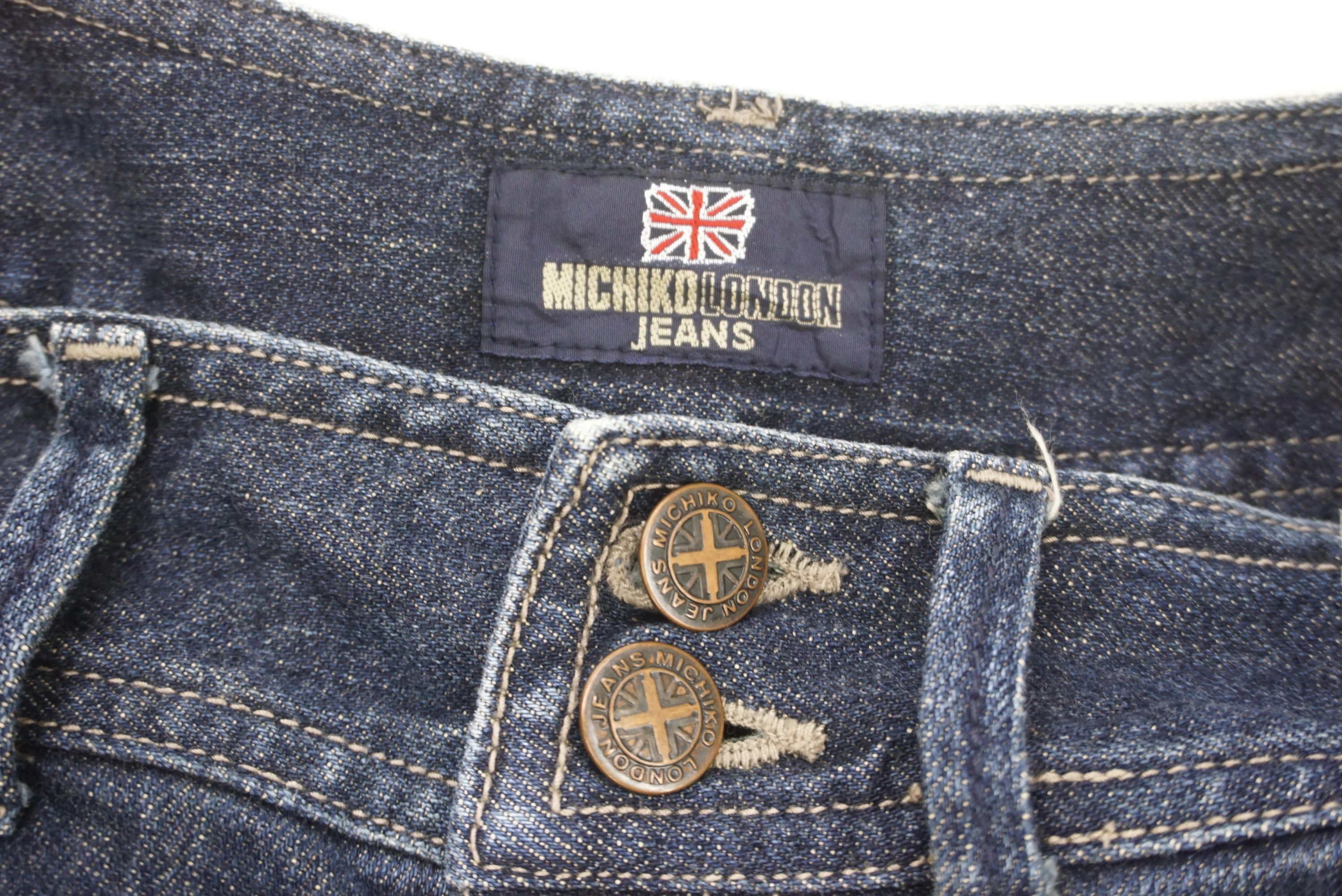 Japanese Brand Michiko London Jeans Size 25 fit W28xL28 Bootcut Denim Size 25" / US 0 / IT 36 - 9 Thumbnail