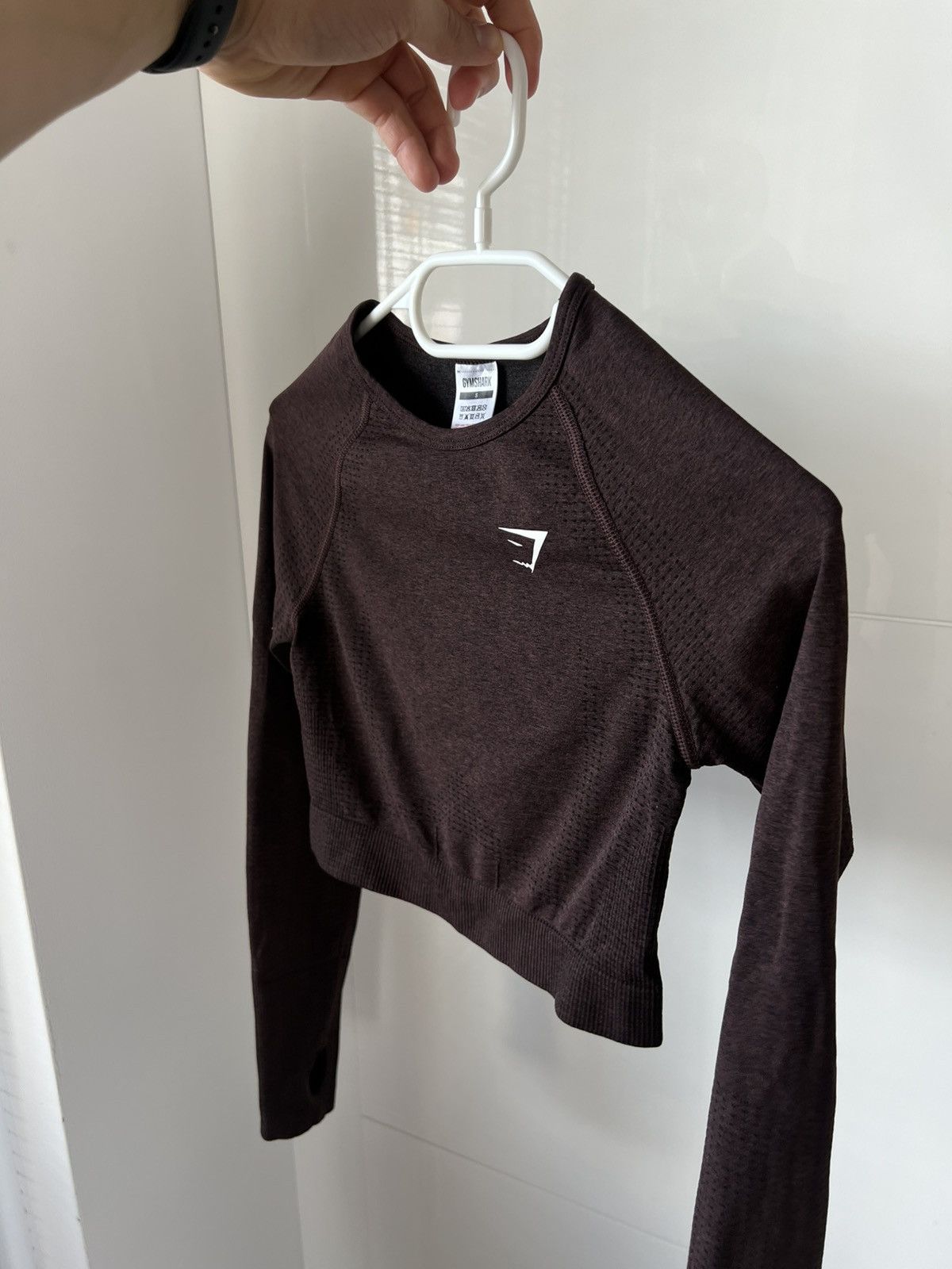 Gymshark ‼️Gymshark Womans Long Sleeve Onyx Straight Fit Gym Top‼️ Size S / US 4 / IT 40 - 11 Thumbnail
