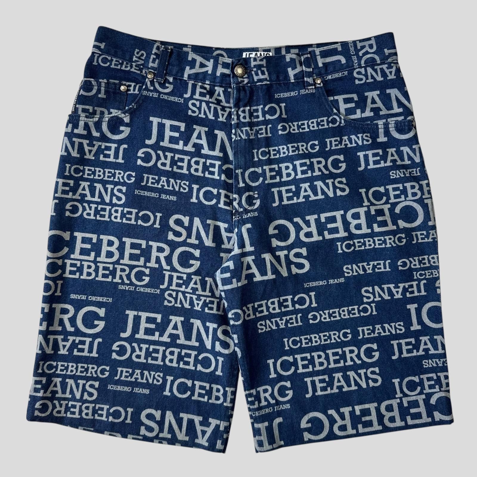 Iceberg Iceberg Jeans 90’s Baggy Denim Spellout Shorts - 36 Size US 36 / EU 52 - 1 Thumbnail