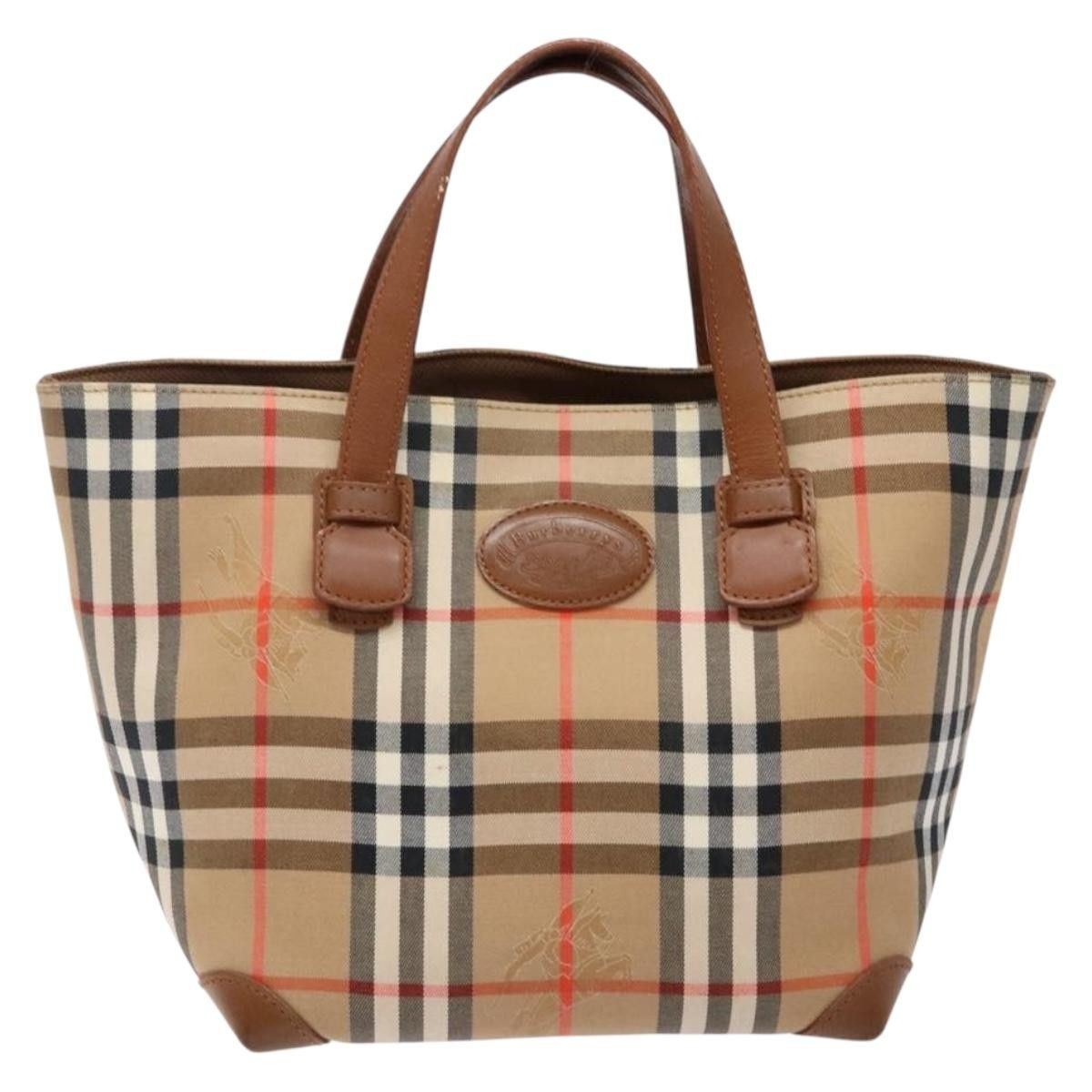 Burberry Burberry Nova Check Tote Canvas and Leather Size ONE SIZE - 1 Thumbnail