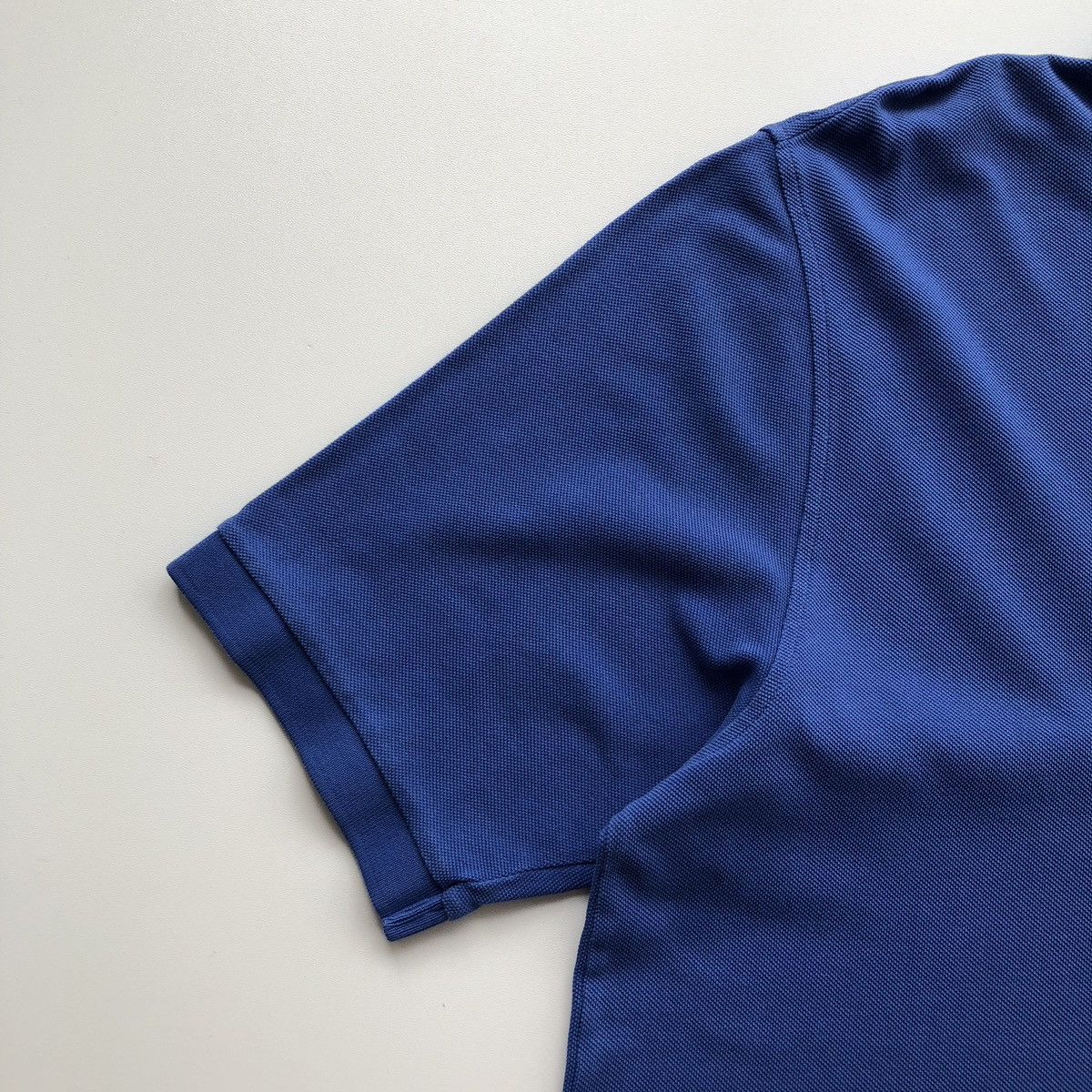 Burberry Burberry London Nova Check Cotton Pique Polo Shirt Blue Size US L / EU 52-54 / 3 - 4 Thumbnail