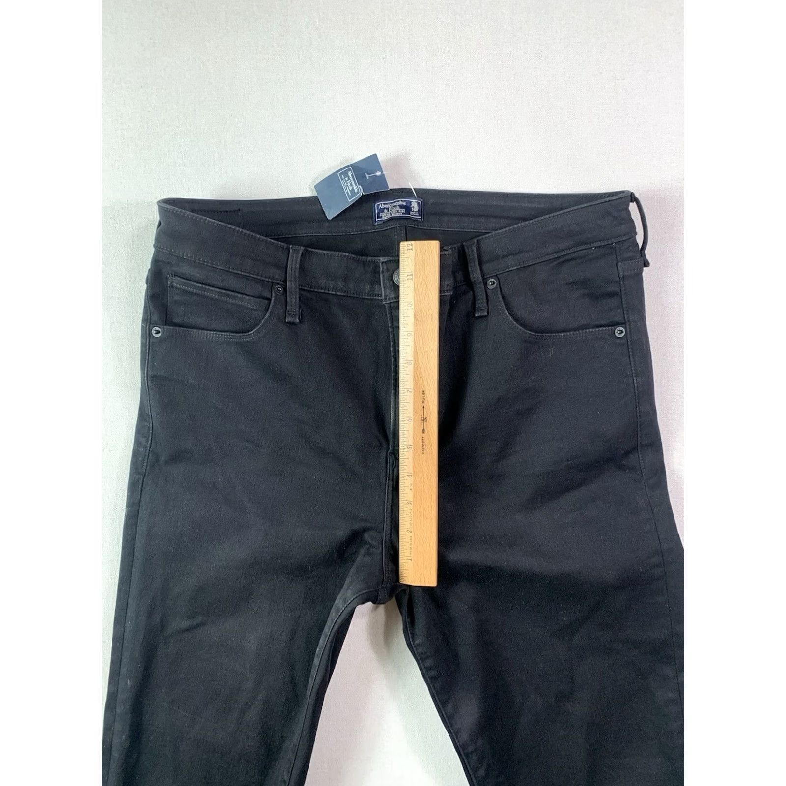 Abercrombie & Fitch Abercrombie & Fitch Simone High Rise Super Skinny Denim Jeans Women Black 33/16 Size 38" / US 16 / IT 52 - 5 Thumbnail
