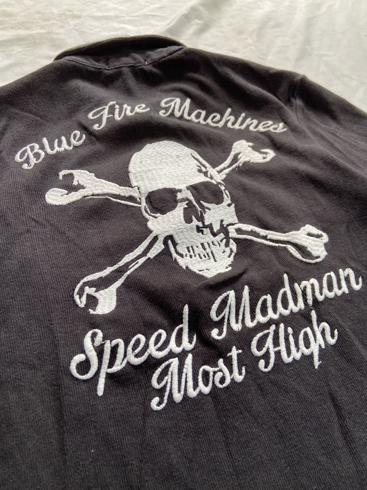 Beauty Beast REAL MASTER SKULL BLUE FIRE MACHINES POLO SHIRT Size US M / EU 48-50 / 2 - 11 Thumbnail