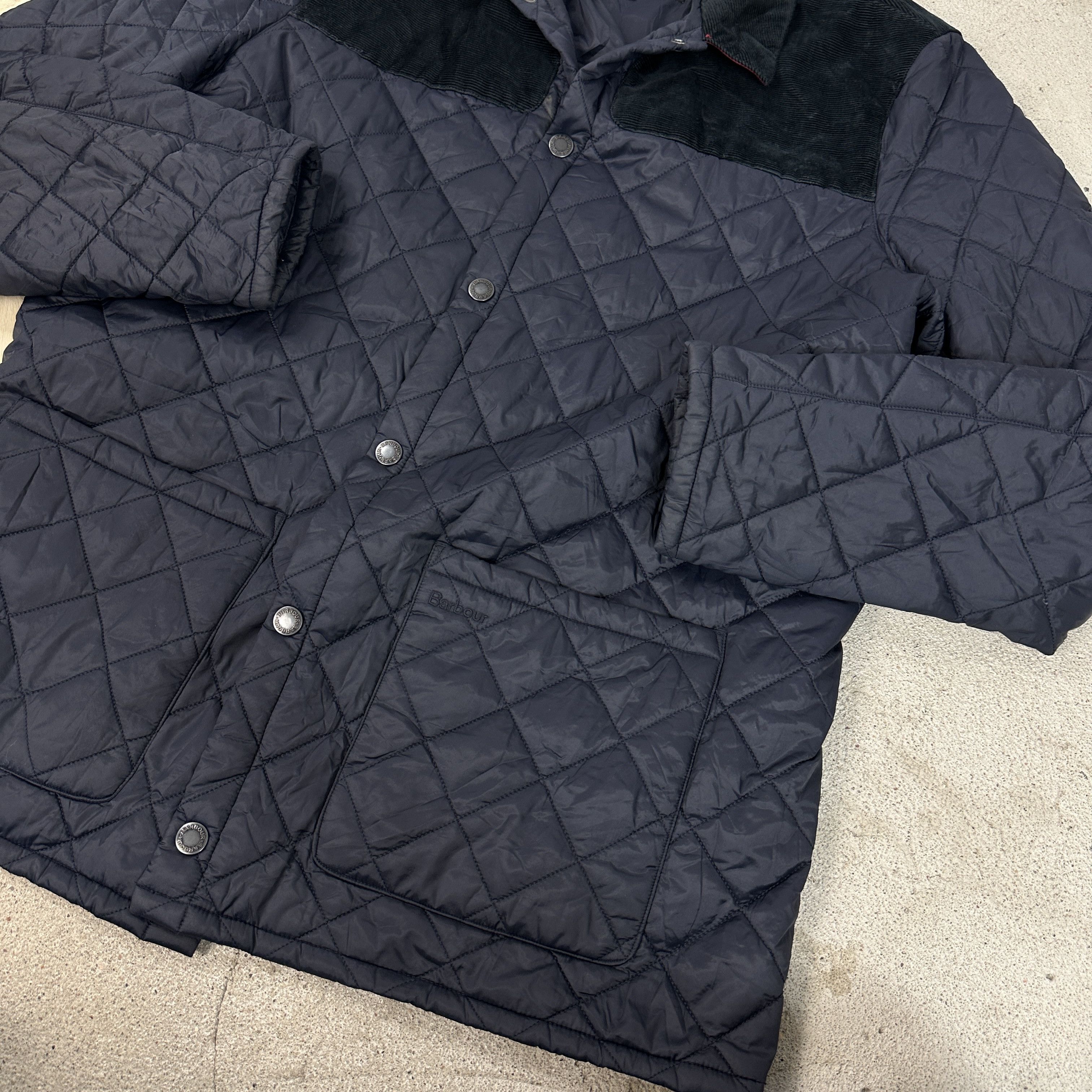 Barbour × Vintage Vintage Y2K Outdoor Streetwear 00s Barbour Quilted Jacket Size US XXL / EU 58 / 5 - 6 Thumbnail