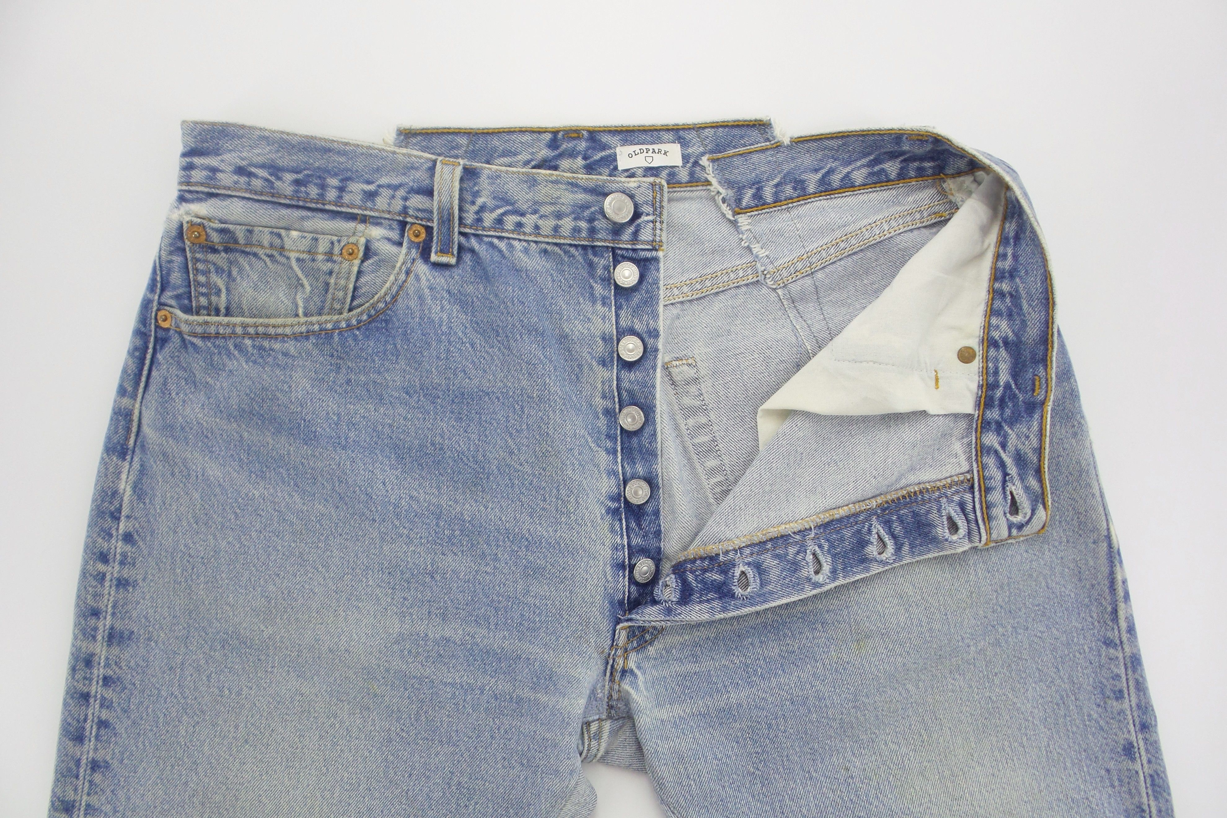 Japanese Brand Old Park × Levi’s Slit Jeans Levi’s Rework Jeans W17xL37 Size US 34 / EU 50 - 2 Thumbnail