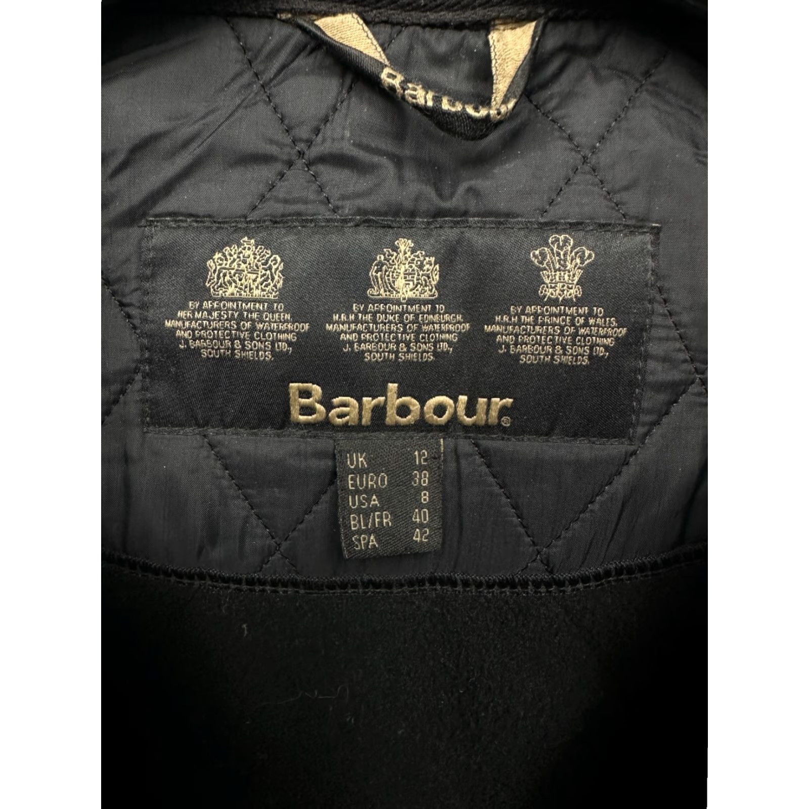Barbour Barbour Jacket Womens Utility Polarquilt Quilted Barbour Size UK 12 Black Quilted Vintage: No Size M / US 6-8 / IT 42-44 - 4 Thumbnail