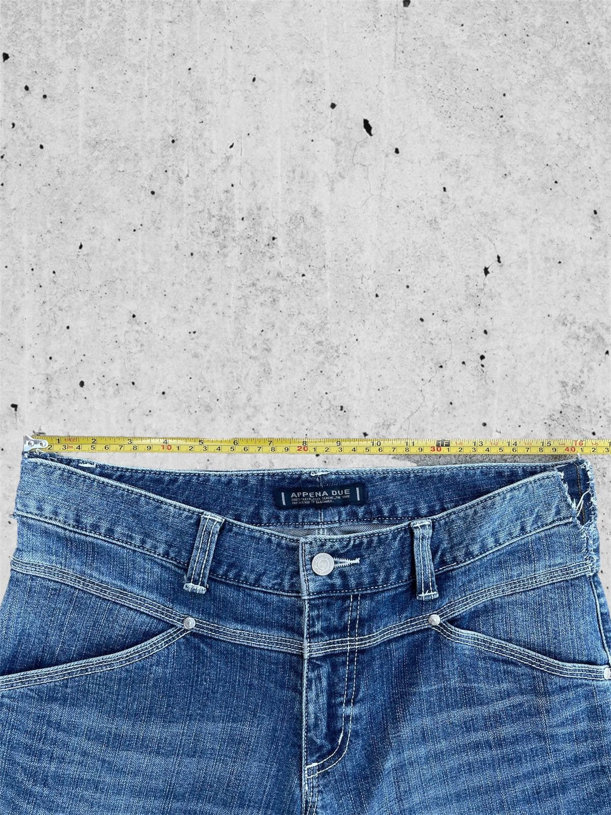 Japanese Brand 🔥 Appena Due Distressed Denim Streetwear W32🔥 Size US 32 / EU 48 - 5 Thumbnail