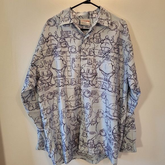 Fubu Platinum Fubu Y2k Retro Fat Albert Blue Button Up Shirt - L Size US L / EU 52-54 / 3 - 1 Thumbnail
