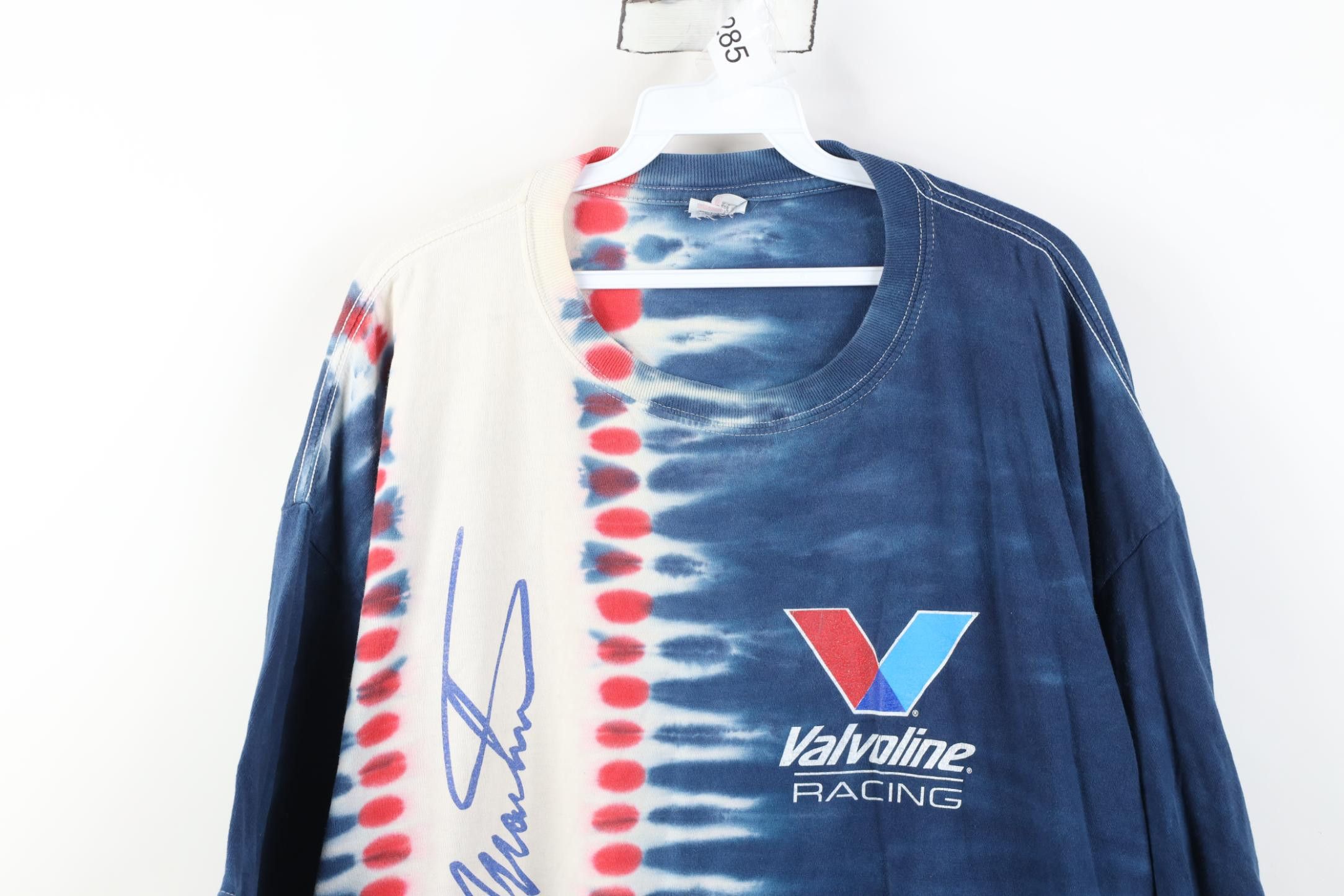 Vintage Vintage 90s Y2K NASCAR Racing Mark Martin Ție Dye T-Shirt Size US XXL / EU 58 / 5 - 2 Thumbnail