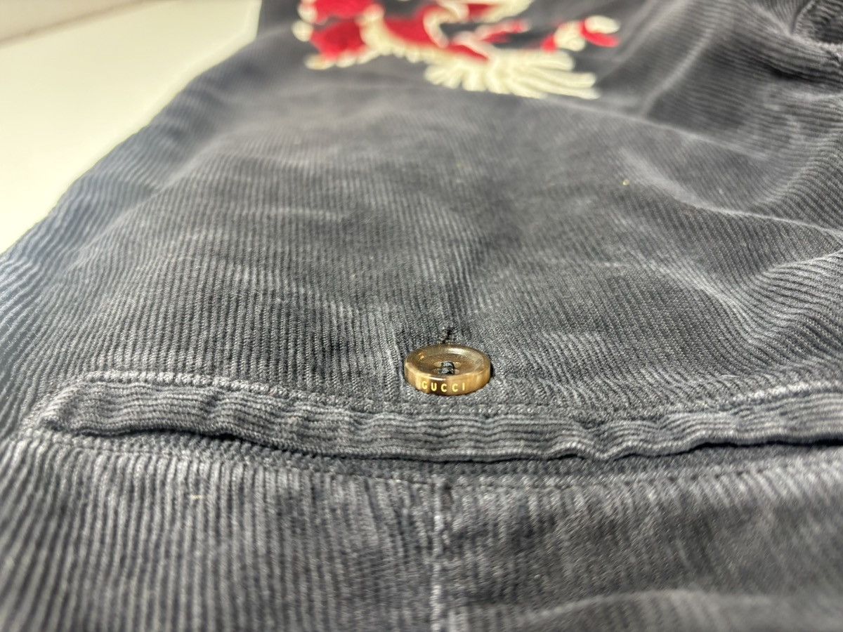 Gucci Gucci by Alessandro Michele SS17 Dragon Corduroy Pants Size US 29 - 8 Thumbnail
