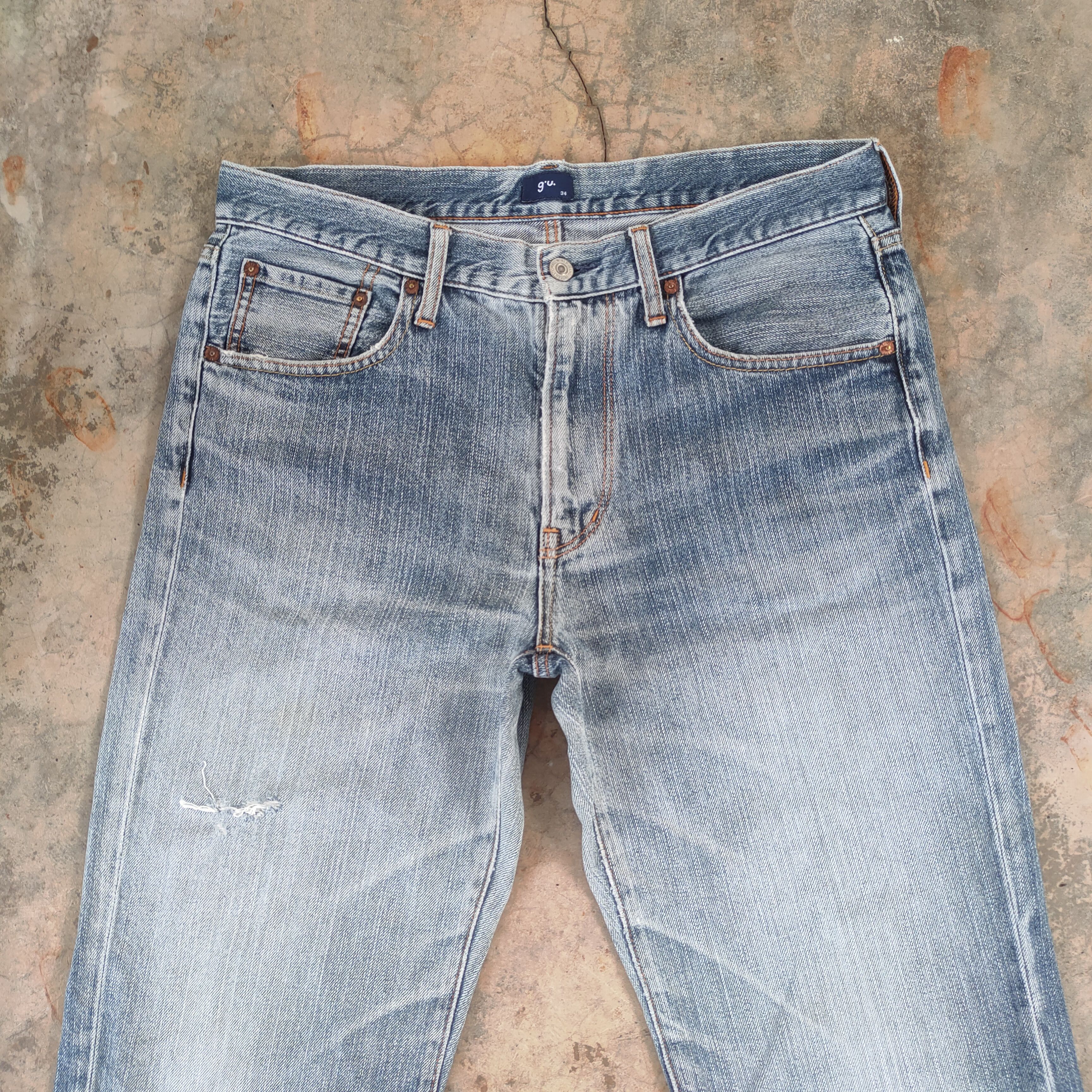 Japanese Brand VINTAGE JAPANESE FADED DISTRESSED JEANS PANTS Size US 34 / EU 50 - 3 Thumbnail