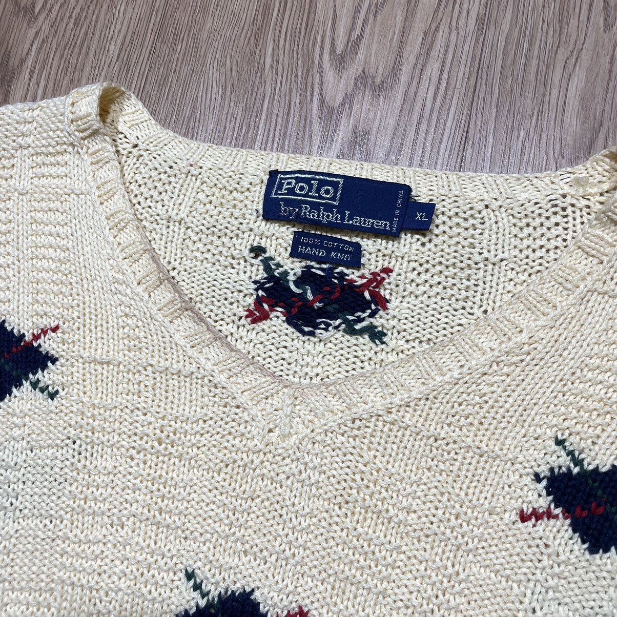 Polo Ralph Lauren × Vintage Sweater Polo Vintage Hand Knit Size US XL / EU 56 / 4 - 5 Thumbnail