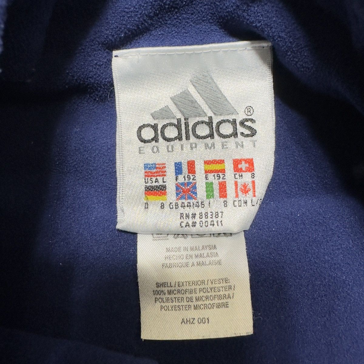 Adidas × Vintage Vintage Adidas Equipment fleece sweatshirt Size US L / EU 52-54 / 3 - 4 Thumbnail