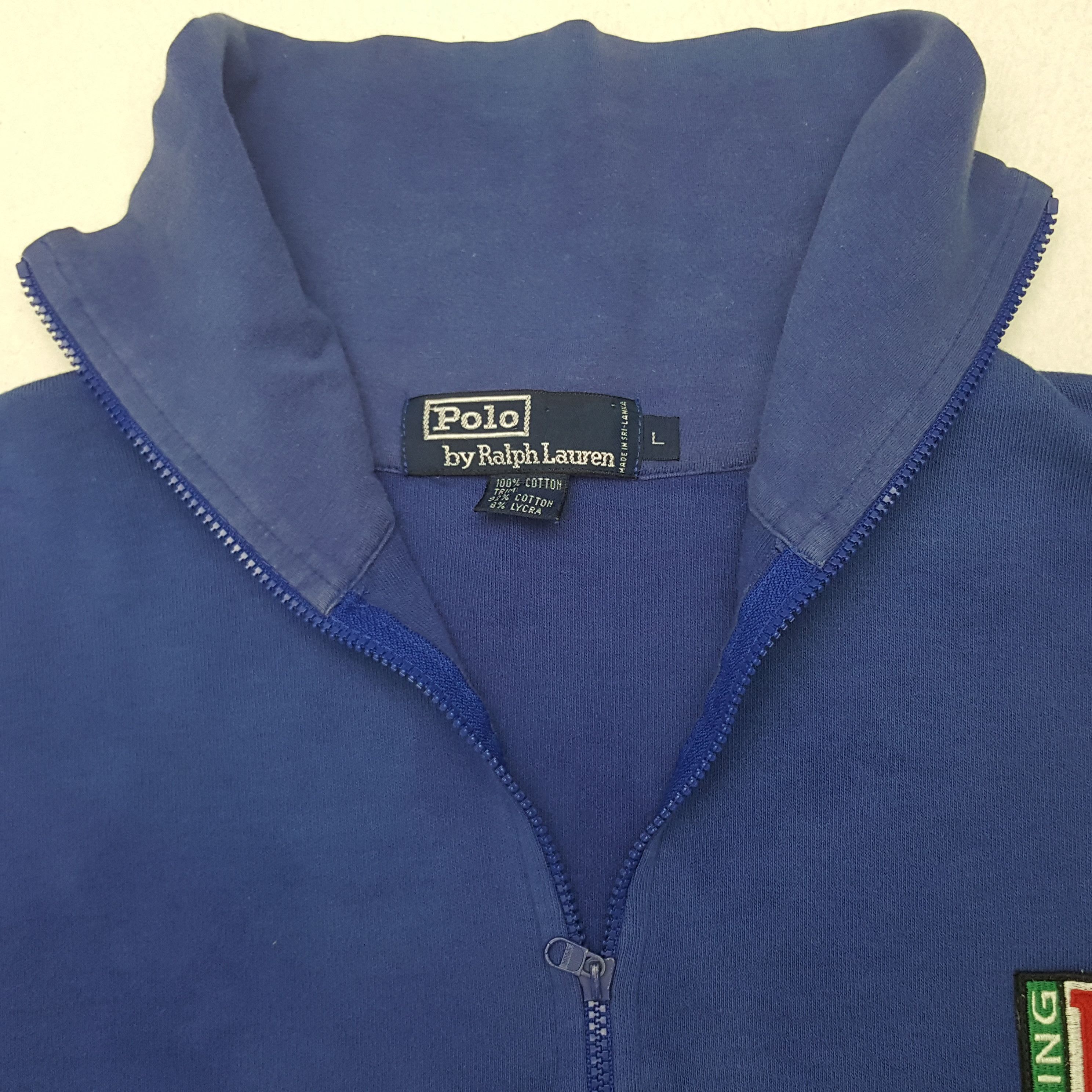 Polo Ralph Lauren × Vintage Vintage Polo Racing by Ralph Lauren American Sweatshirt Size US L / EU 52-54 / 3 - 5 Thumbnail