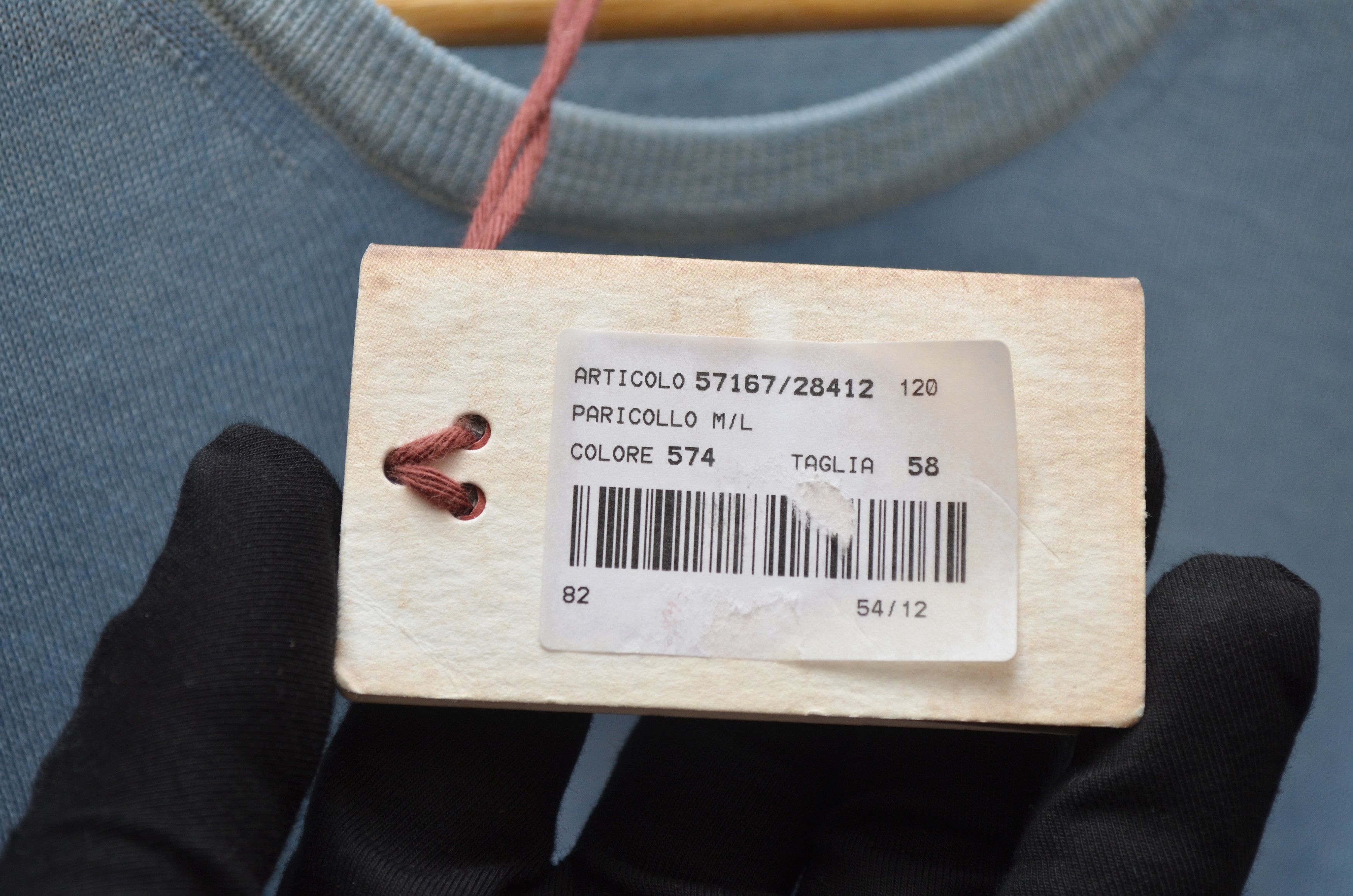 Designer × Gran Sasso Gran Sasso Vintage Merino Garment Dyed Blue Sweater XL/XXL Size US XXL / EU 58 / 5 - 12 Thumbnail