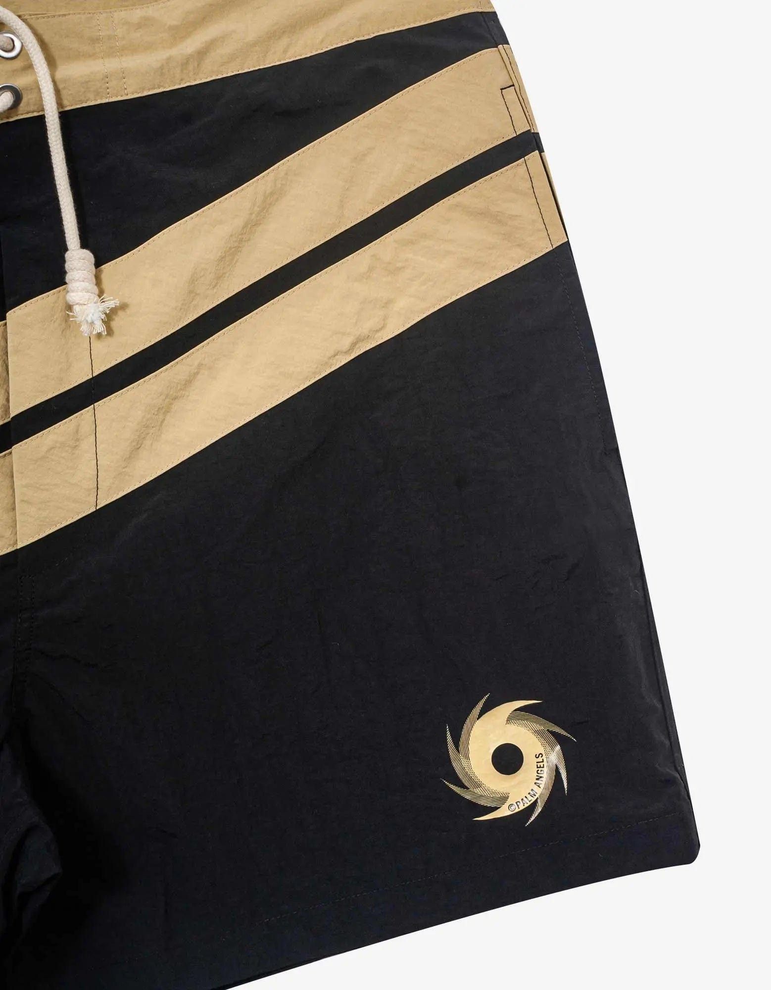 Palm Angels Palm Angels Black Diagonal Surf Swim Shorts Size US 36 / EU 52 - 3 Thumbnail