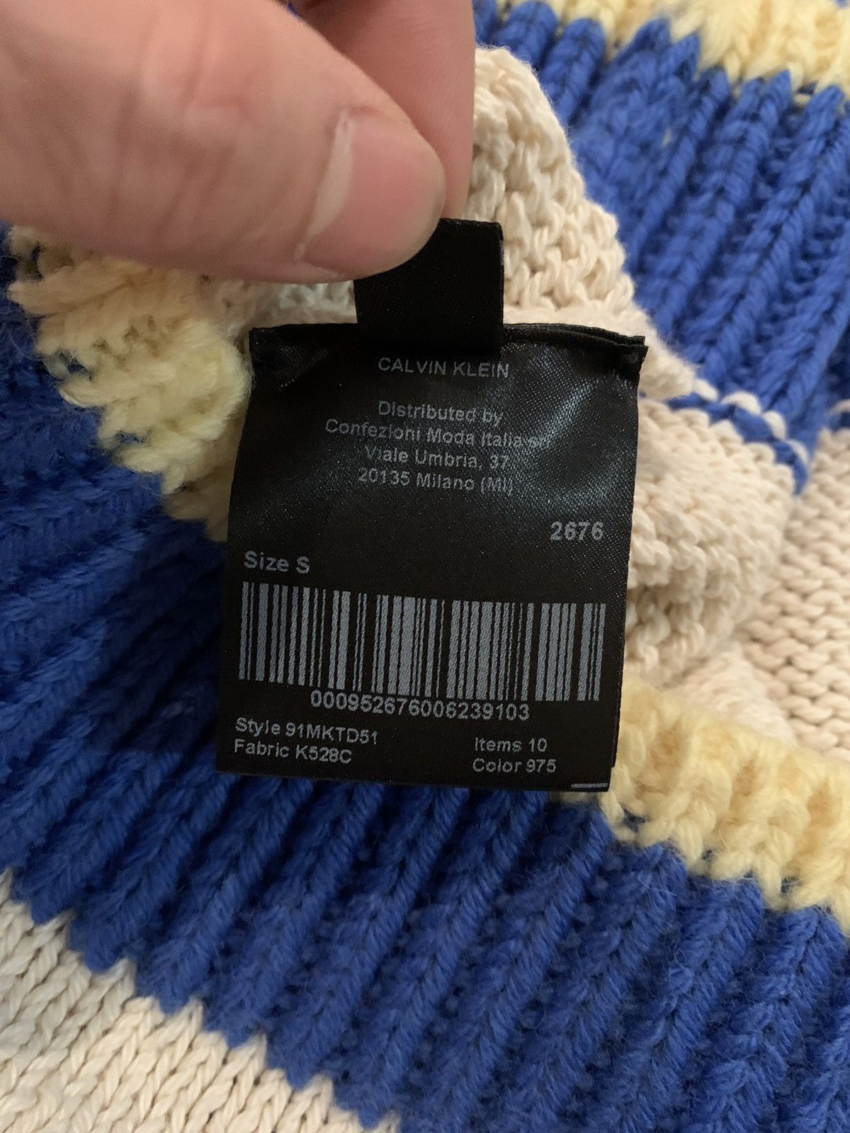 Calvin Klein 205W39NYC CK205W39NYC multi stripe knit Size US S / EU 44-46 / 1 - 15 Thumbnail