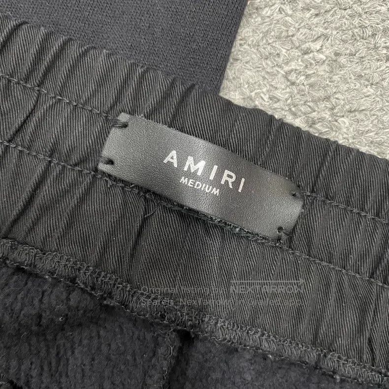 Amiri Amiri Black Zipper Ripped Sweatpants Size US 32 / EU 48 - 3 Thumbnail