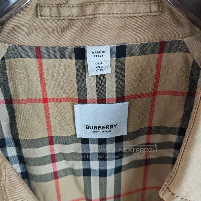 Burberry Burberry Khaki Cotton Long Trench Coat. Size XS / US 0-2 / IT 36-38 - 3 Thumbnail
