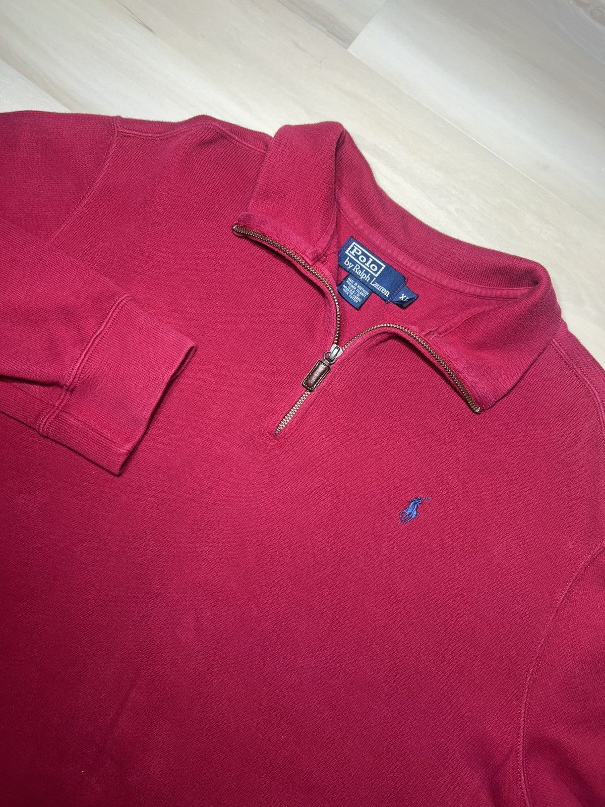 Polo Ralph Lauren Vintage Polo Ralph Lauren Sweater Mens XL Pony Logo 1/4 Zip Size US XL / EU 56 / 4 - 1 Thumbnail
