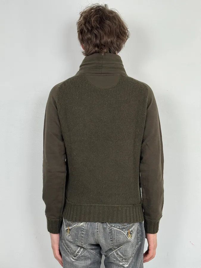 Dolce & Gabbana AW2003 Dolce & Gabbana Hybrid Khaki Green Wool Sweater Size US M / EU 48-50 / 2 - 3 Thumbnail