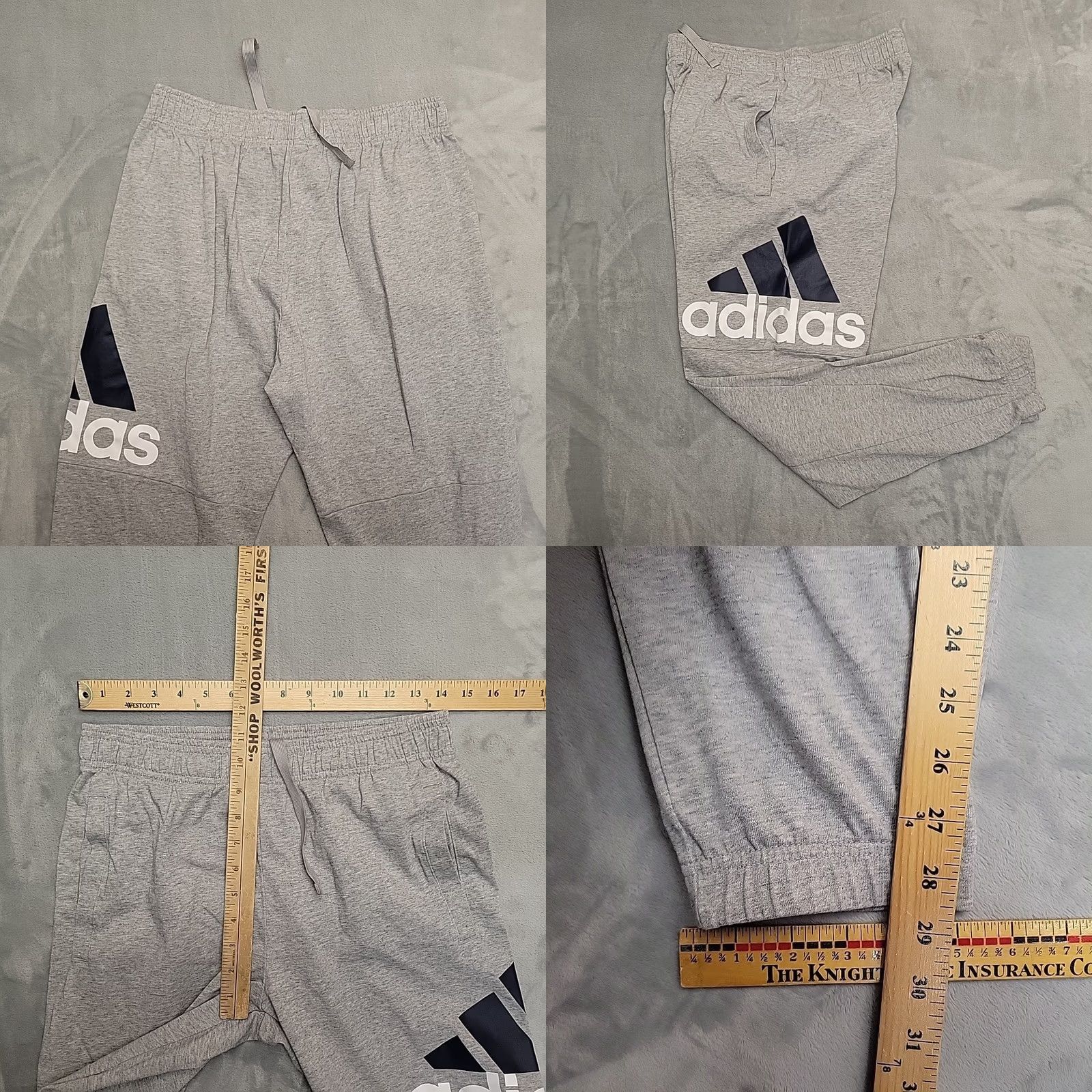 Adidas Adidas Pants Mens M Gray Essentials Performance Logo Jogger Jersey Athletic Size US M / EU 48-50 / 2 - 8 Thumbnail