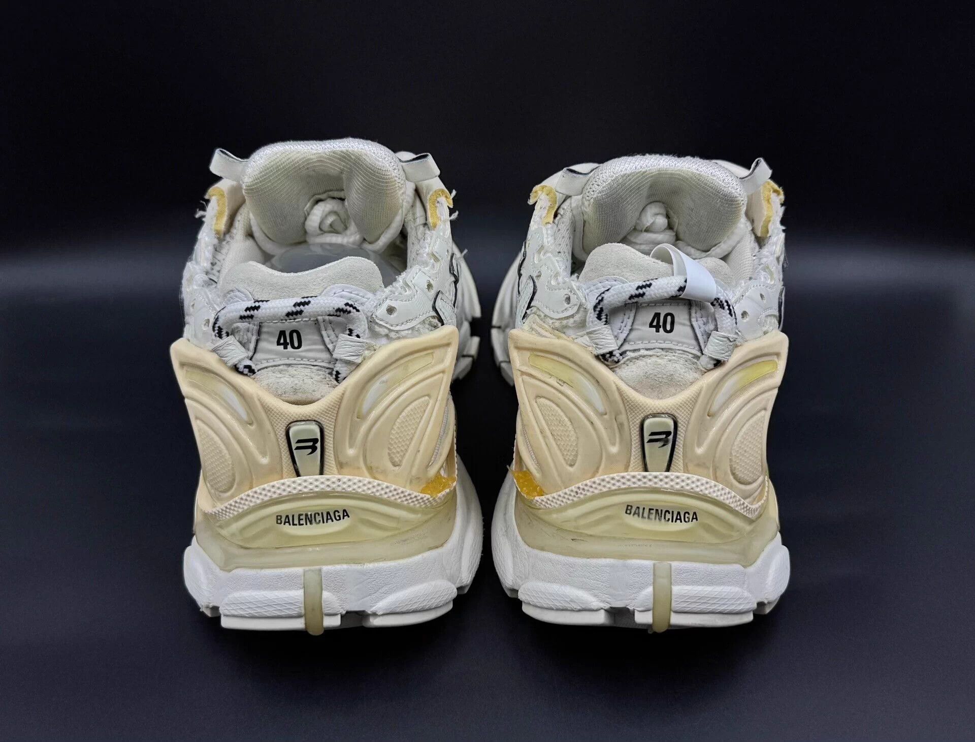 Balenciaga Balenciaga Runner Aged Mesh Poly LT Men White Size US 7 / EU 40 - 5 Thumbnail