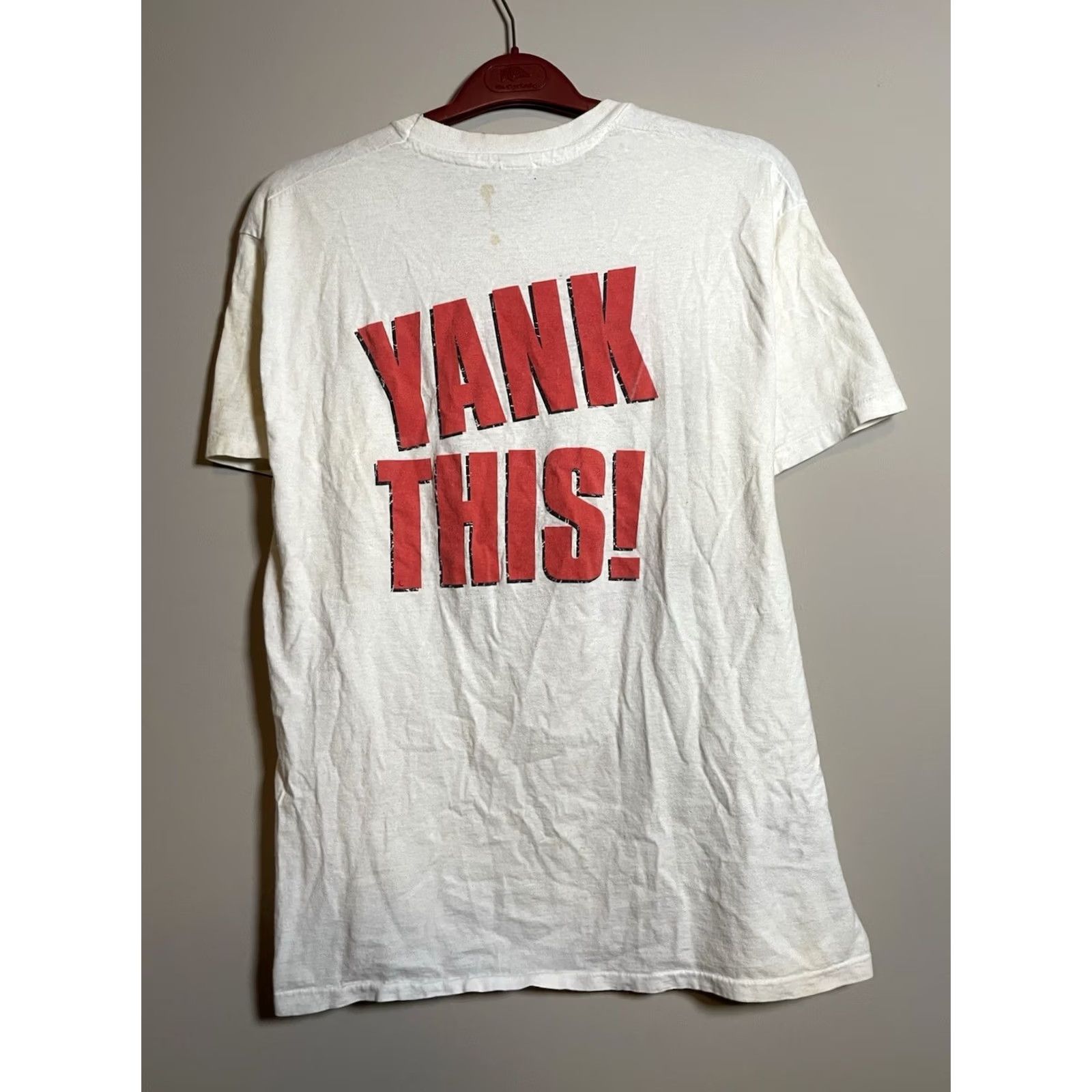Hanes VINTAGE Damn Yankees Concert Tour T Shirt XL Unisex White 1990s Distressed Hanes Shirt Mens Womens Boys Girls Size US XL / EU 56 / 4 - 7 Thumbnail
