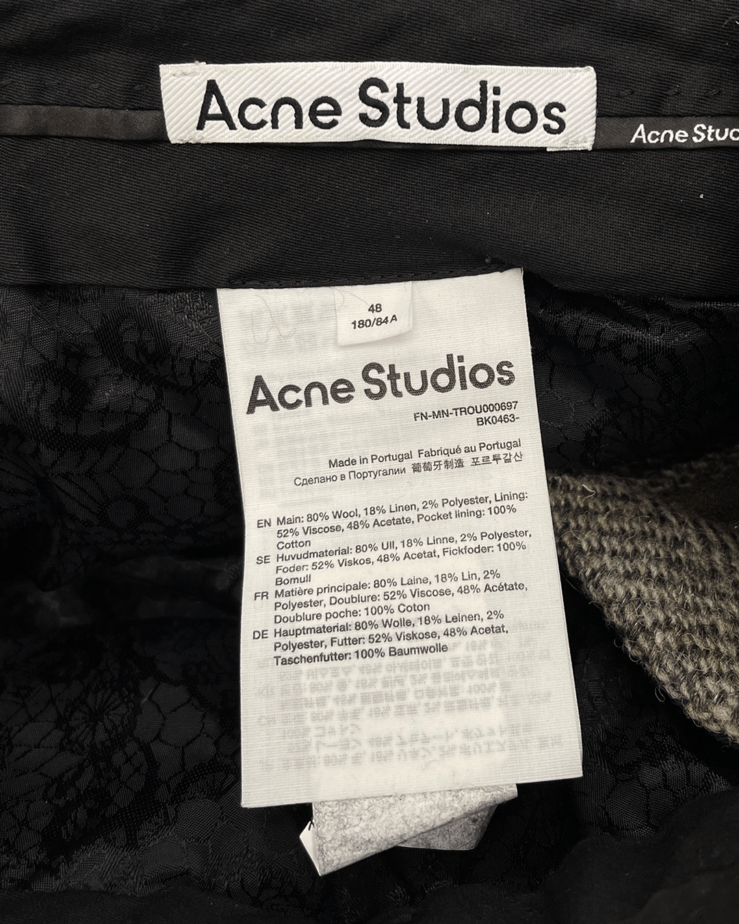 Acne Studios Acne Studios AW22 Folded Wool Wide Pants Size US 32 / EU 48 - 9 Thumbnail