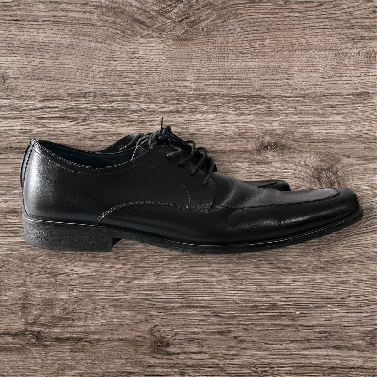 Aldo ALDO Black Leather Lace Up 4-Eye Round Toe Oxfords Men’s Size US 10.5 / EU 43-44 - 2 Thumbnail